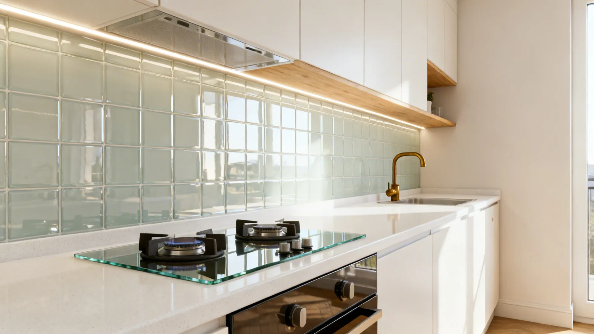 Light-Boosting Surfaces with Glass and Gloss