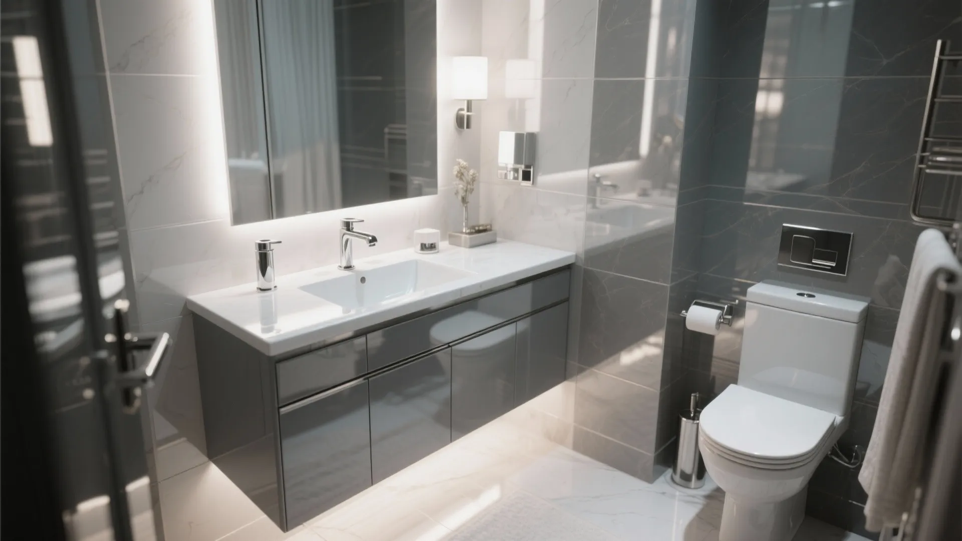 4. High-Gloss Modern Statement