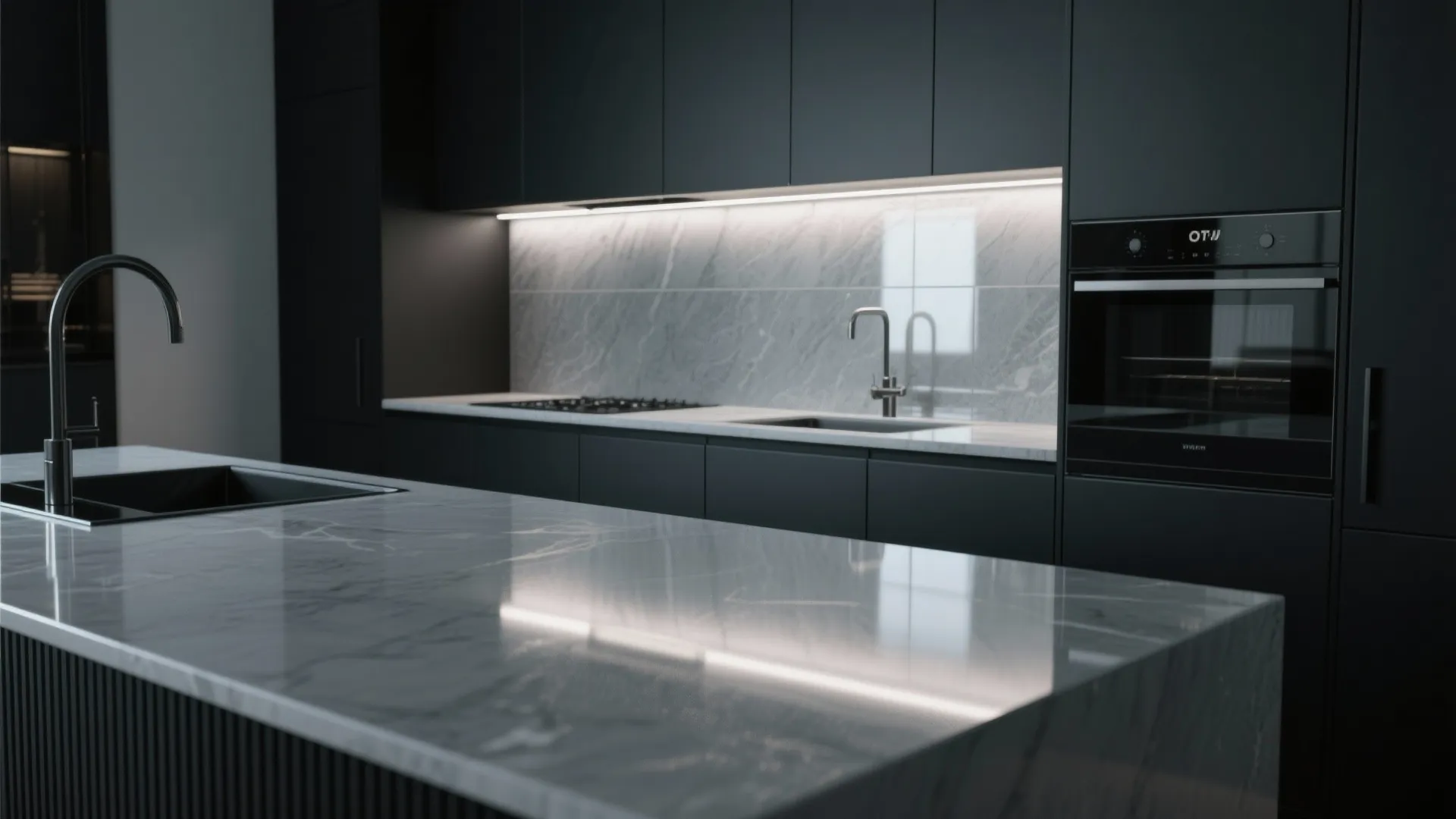 5. Gloss accents and reflective greys for light bounce