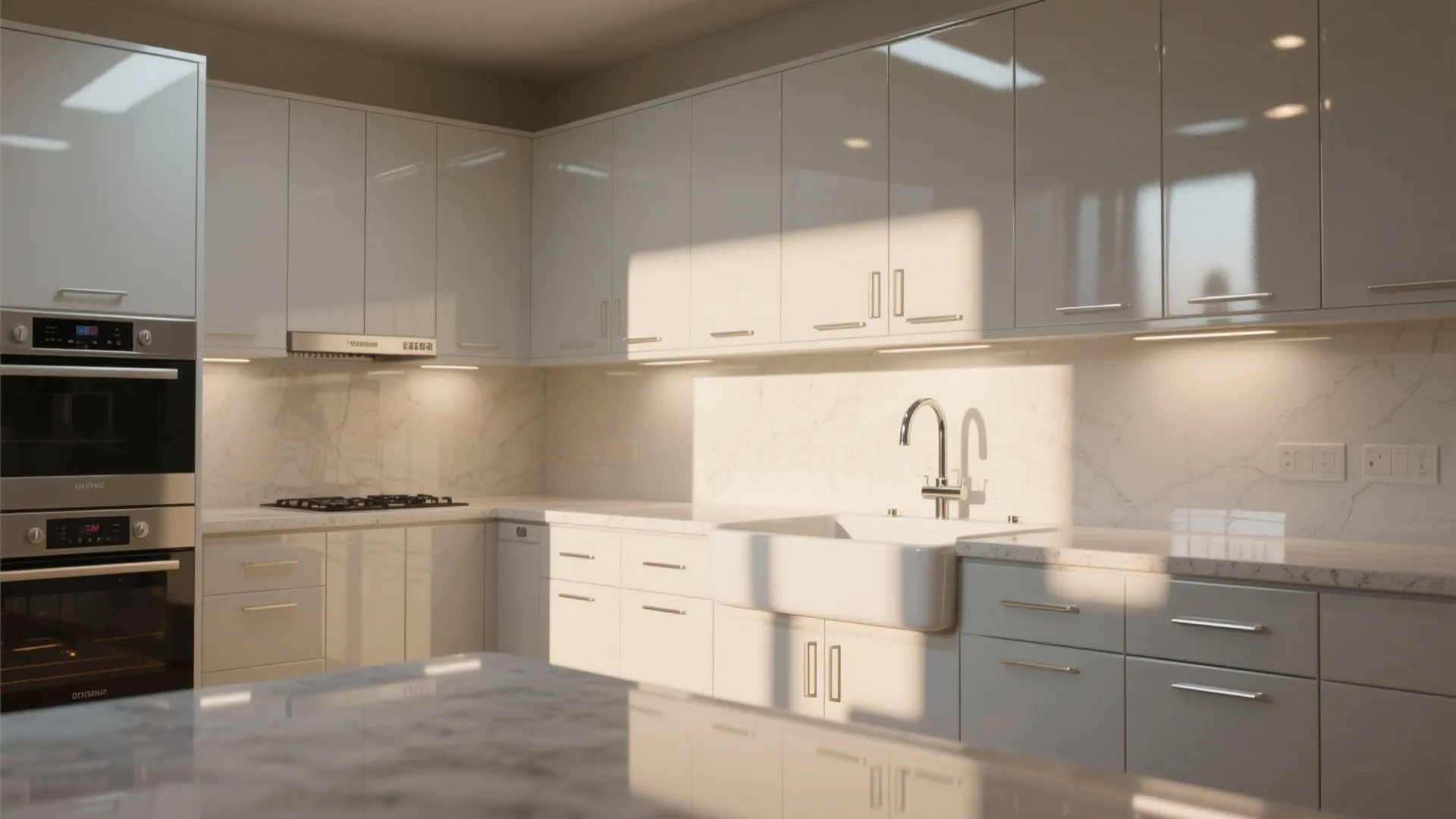 3. Reserve semi-gloss or gloss for trim and kitchens