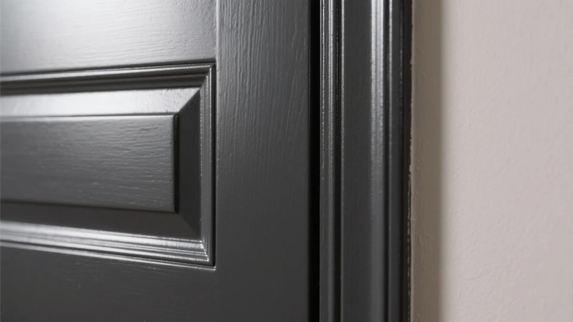 High-Gloss Doors, Low-Sheen Walls