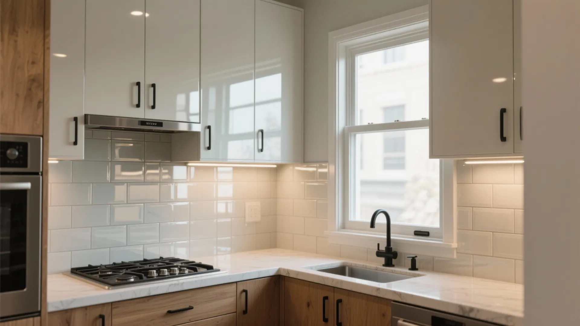 High-gloss finishes and reflective surfaces