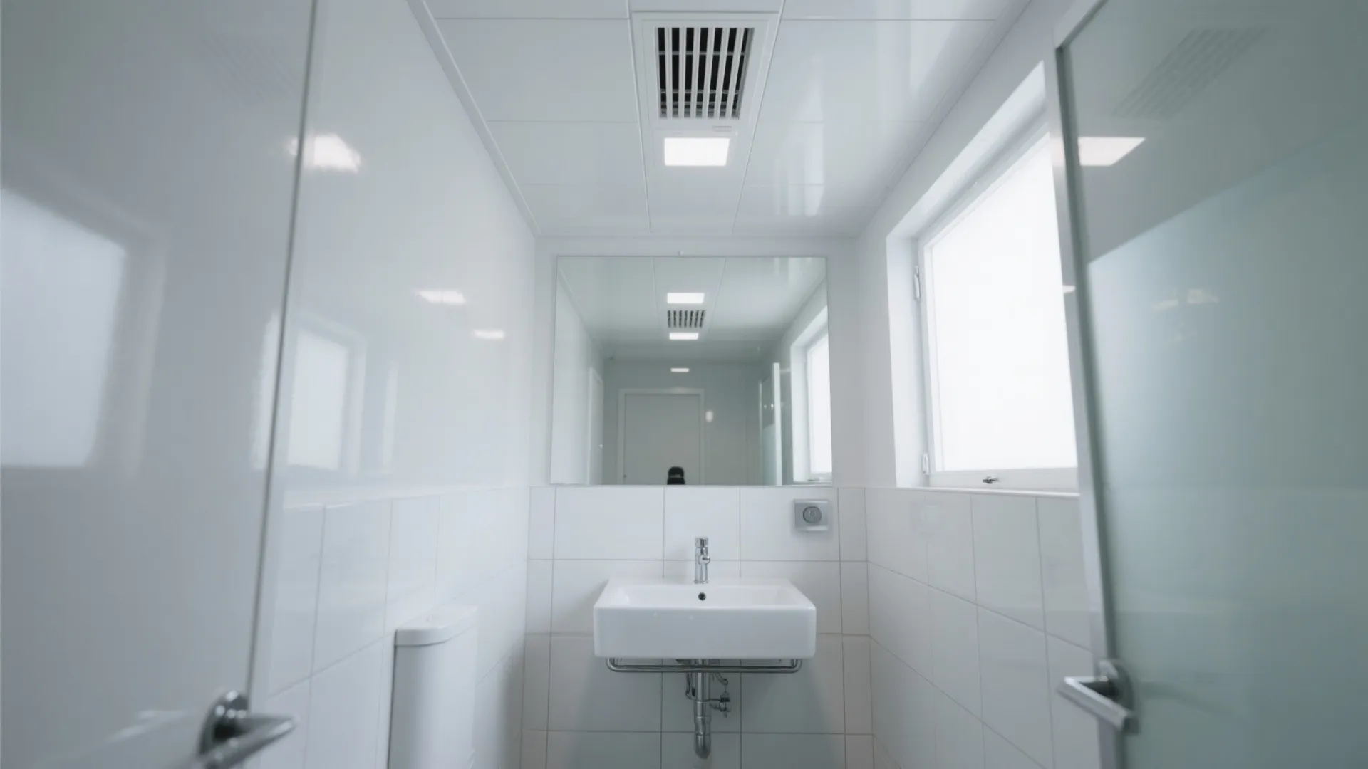 High-Gloss PVC Ceiling Panels + Vent Strategy