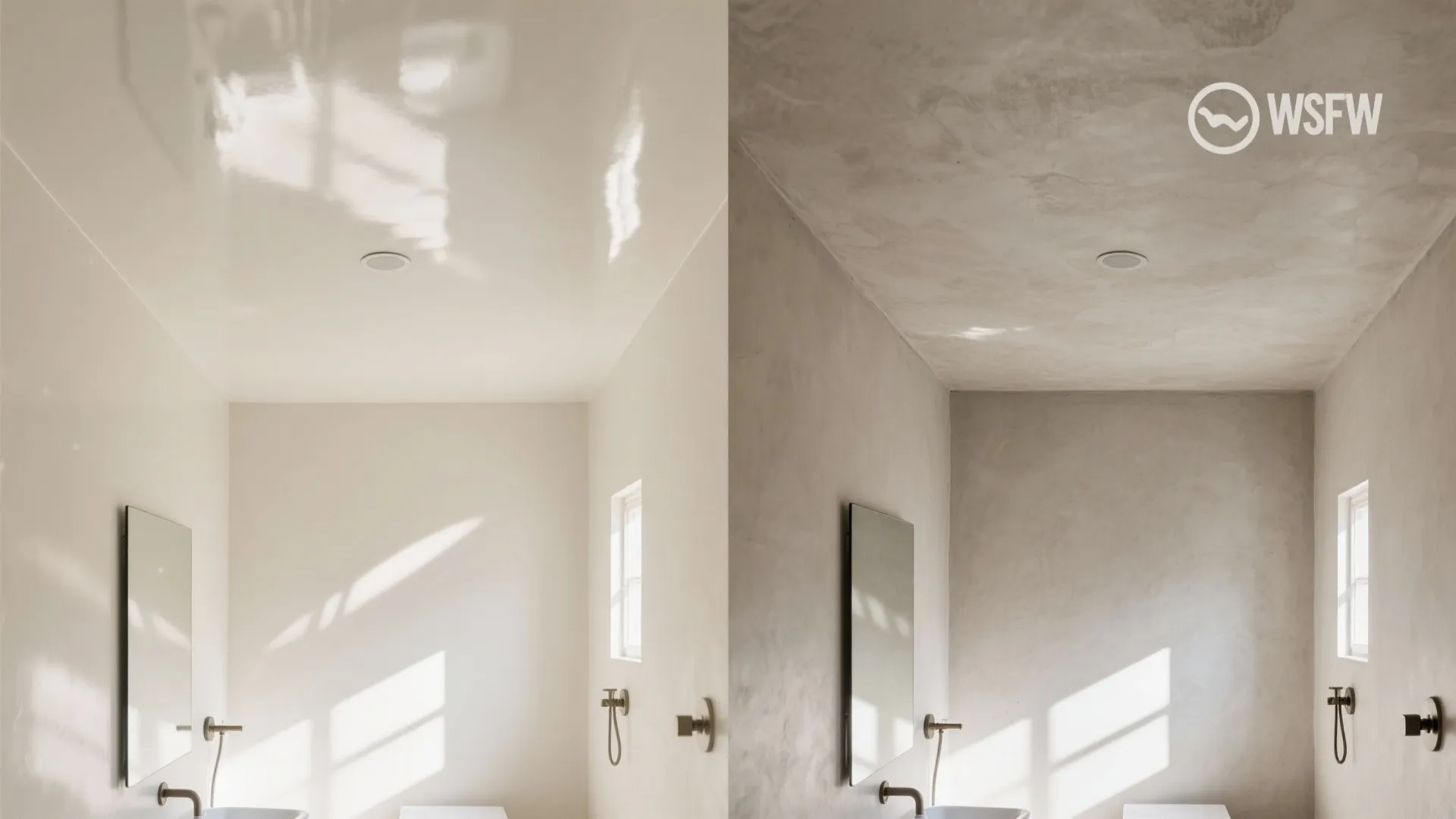 Glossy Paint or Microcement for Visual Height