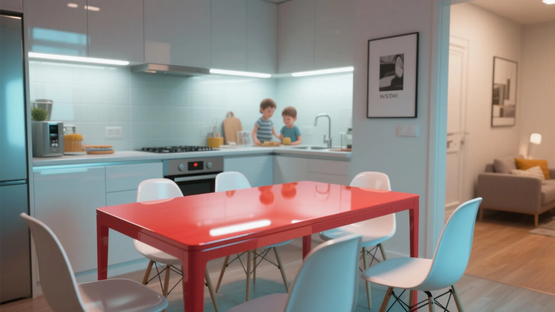 2. High-Gloss Acrylic for a Modern Pop