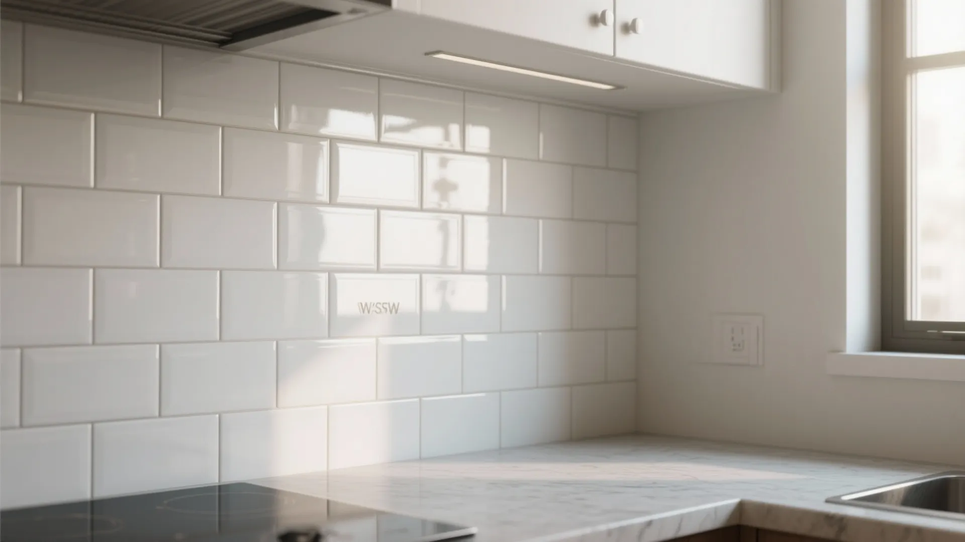 5. Glossy Backsplashes