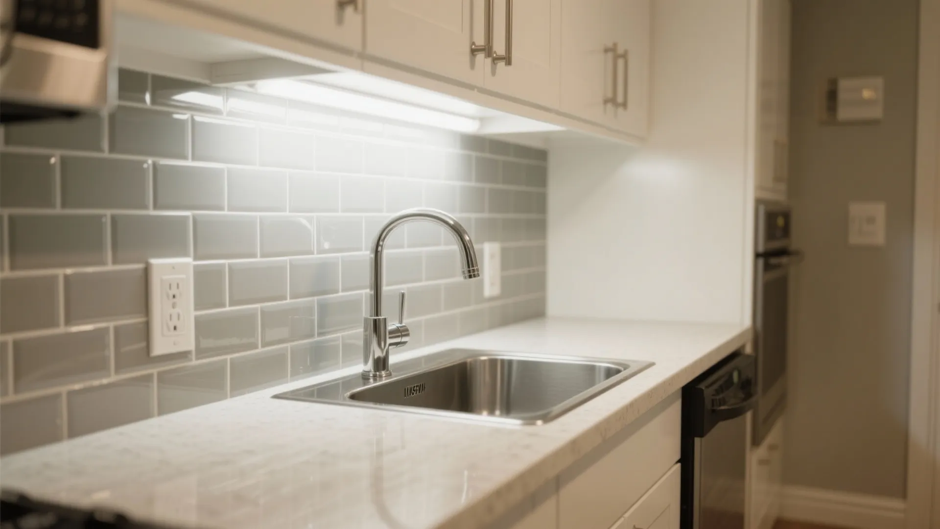 Glossy Kitchen Peel-and-Stick Backsplash