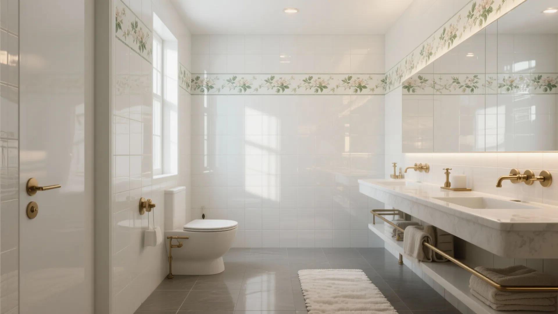 Glossy Walls, Floral Accents