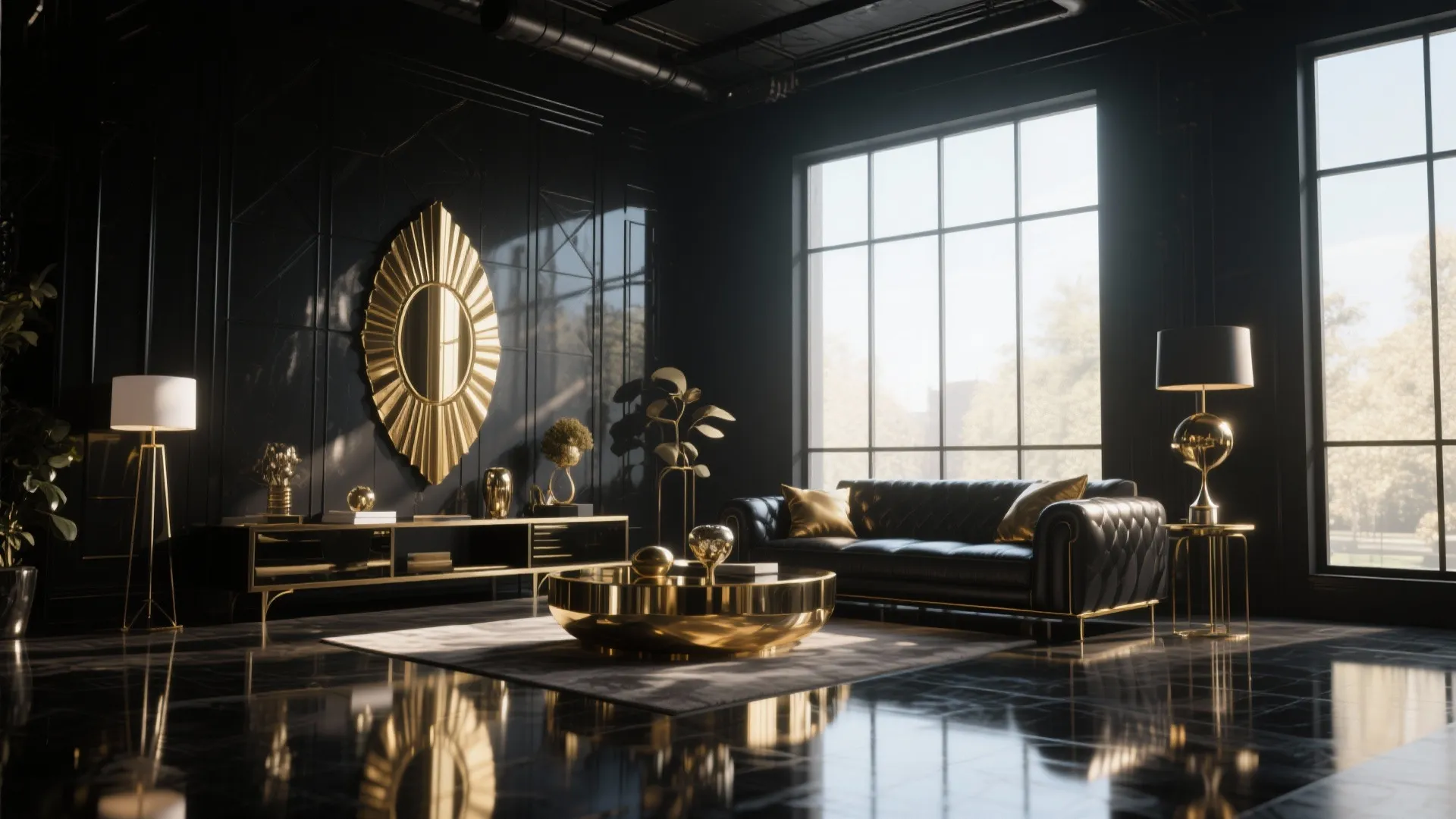 2. Glossy Black for a Glamorous Look