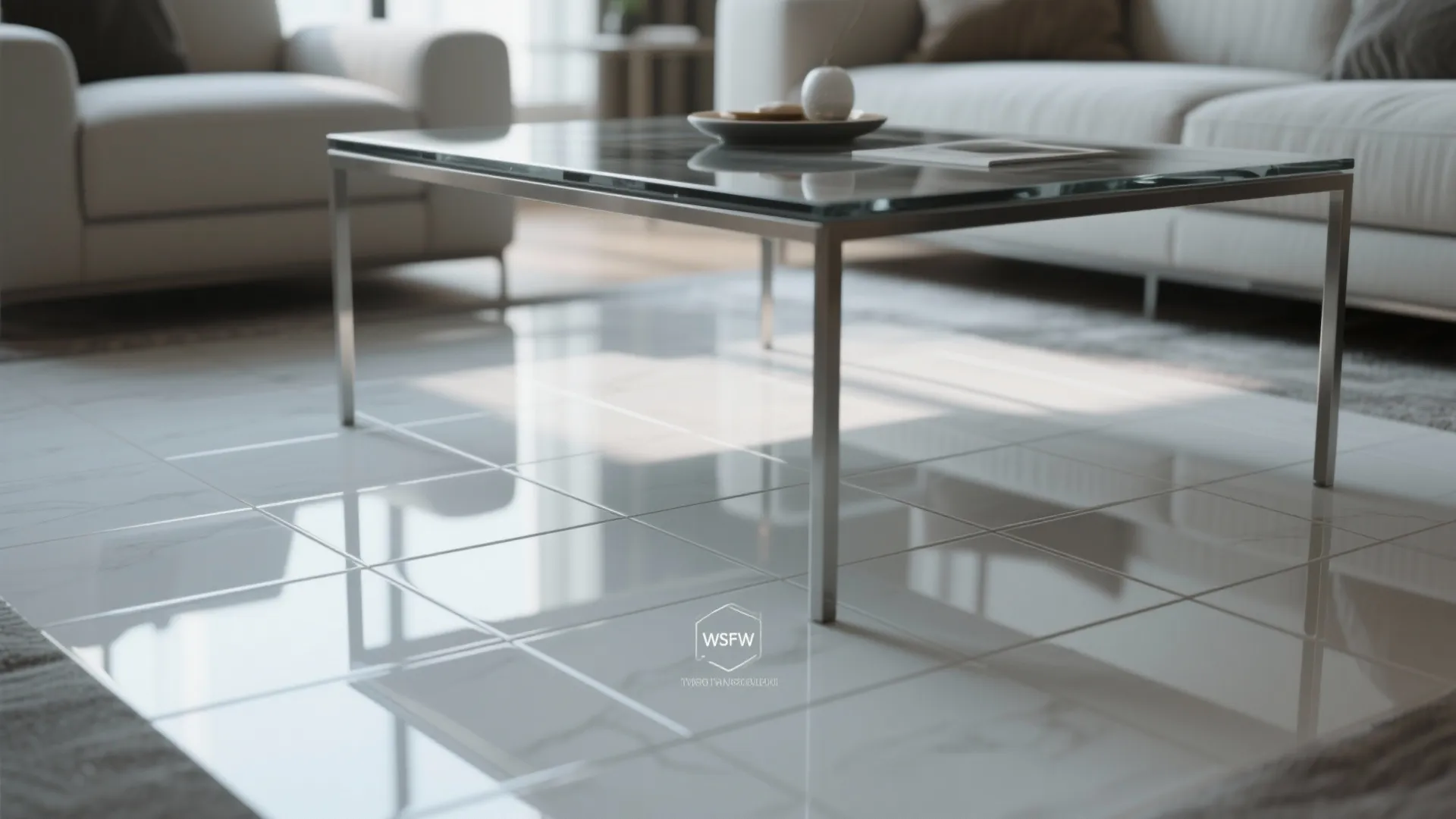 7. Glossy Ceramic Accent Area