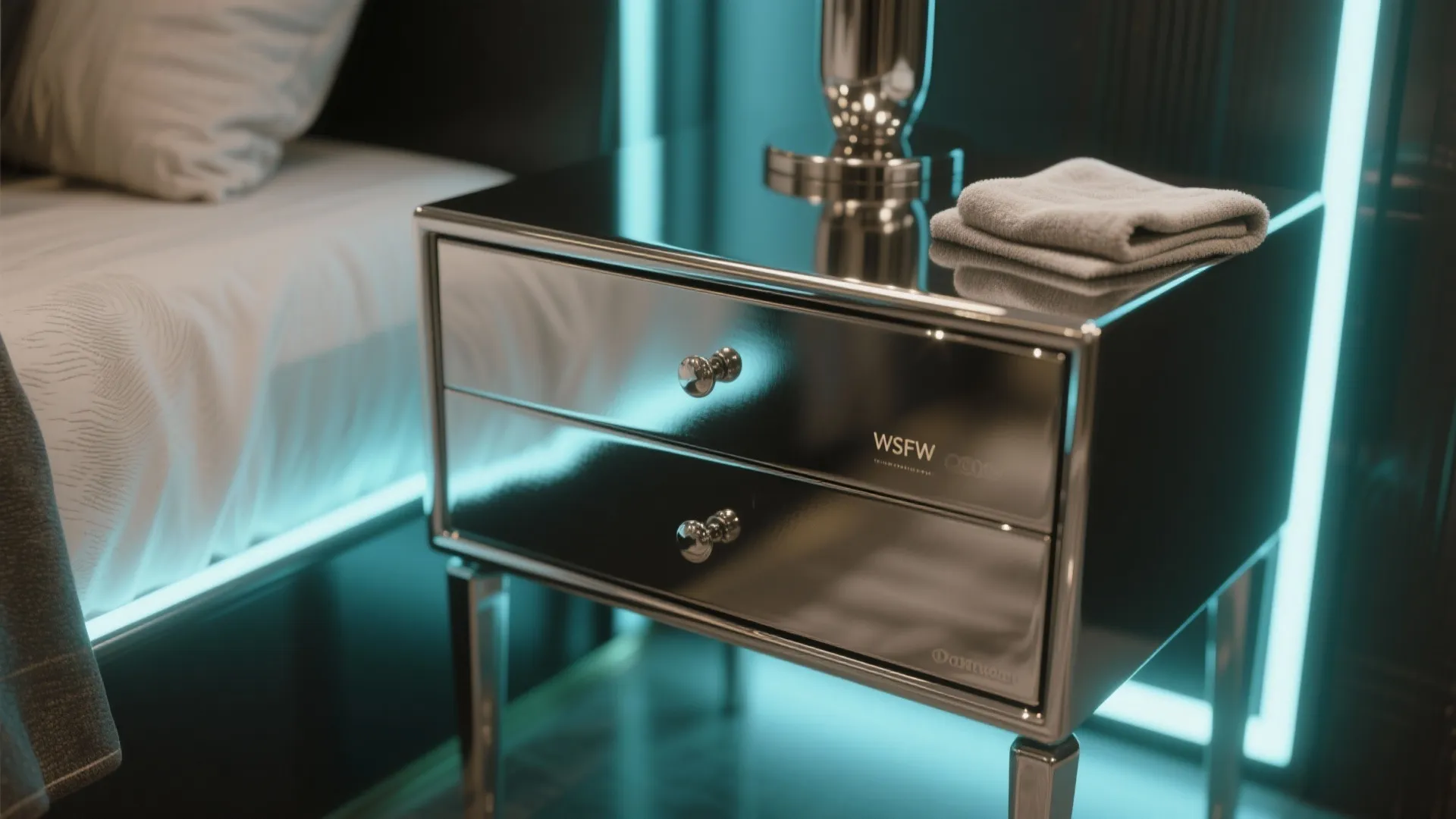 2. Glossy Lacquer, Chrome, and Reflective Surfaces