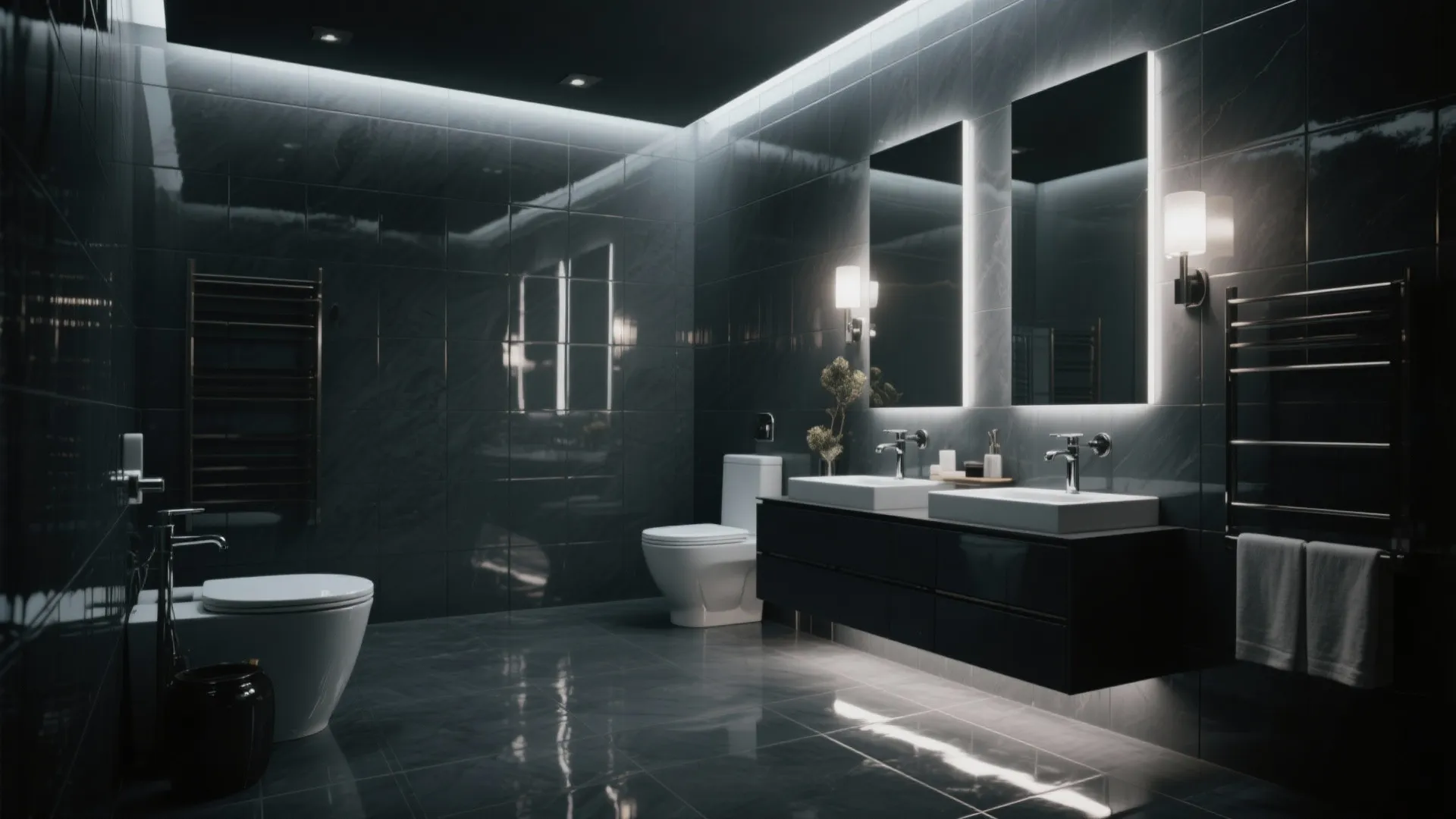 10. Glossy Dark Gray Drama