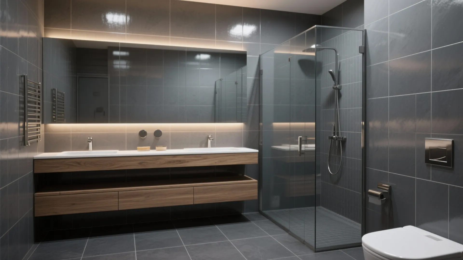 Glossy Graphite and Glass for Light Bounce