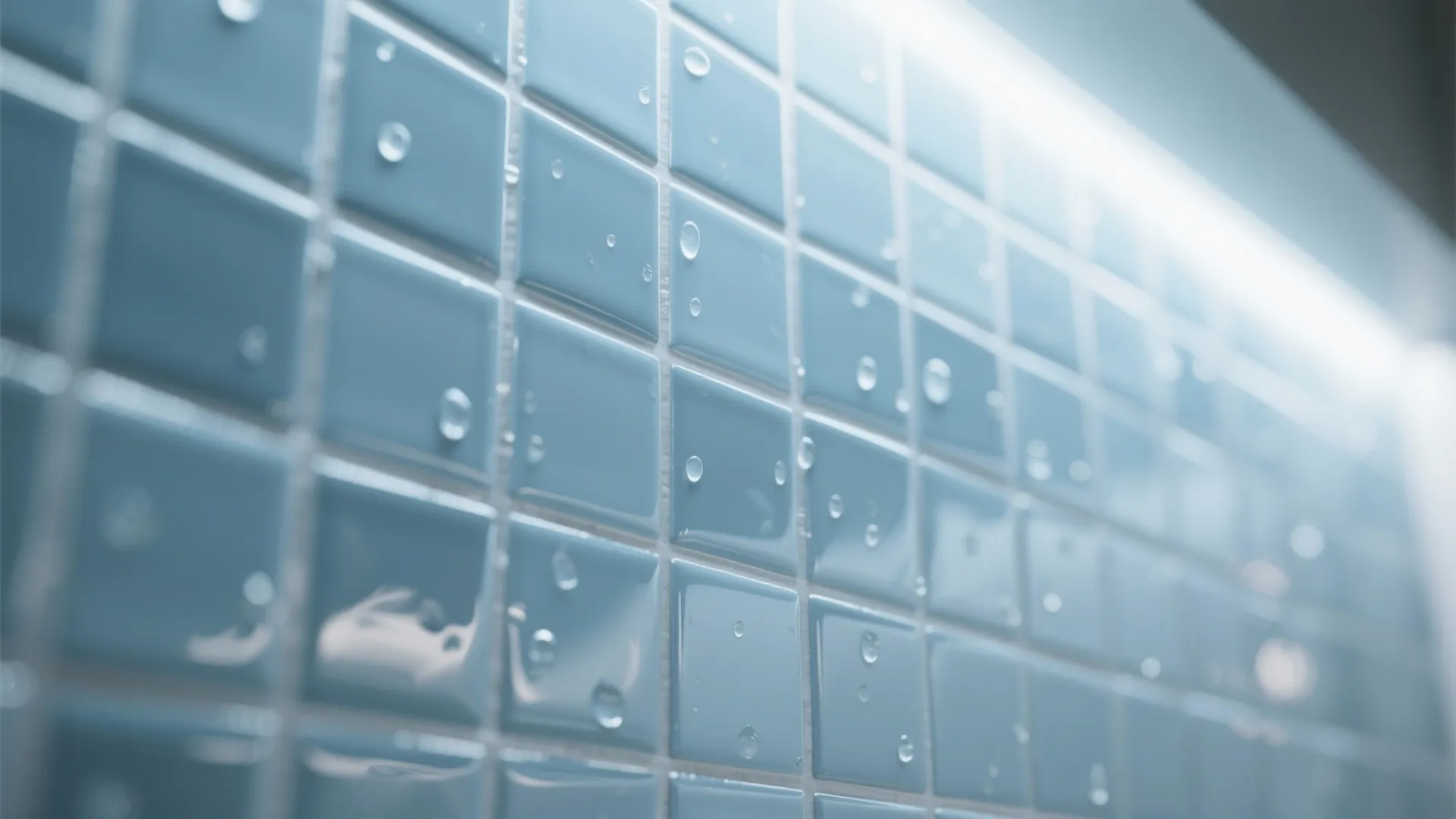 5. Glossy glass tiles for reflective light bounce