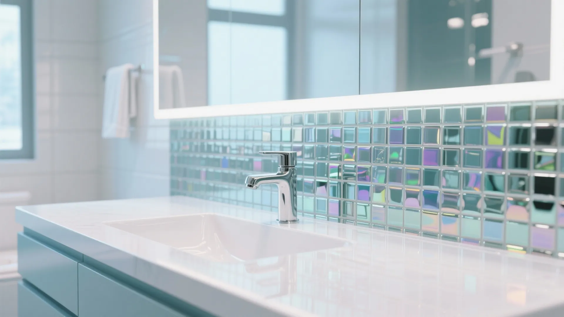 Glossy Glass Tiles for Light Reflection