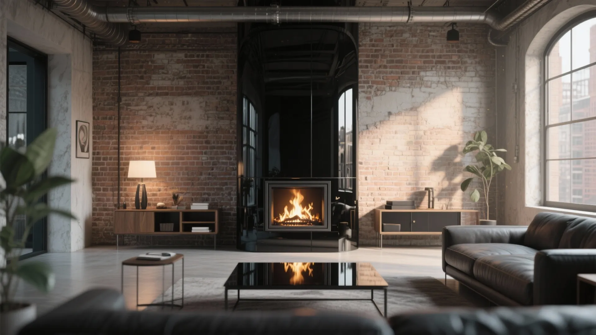 2. Glossy Glass Surround