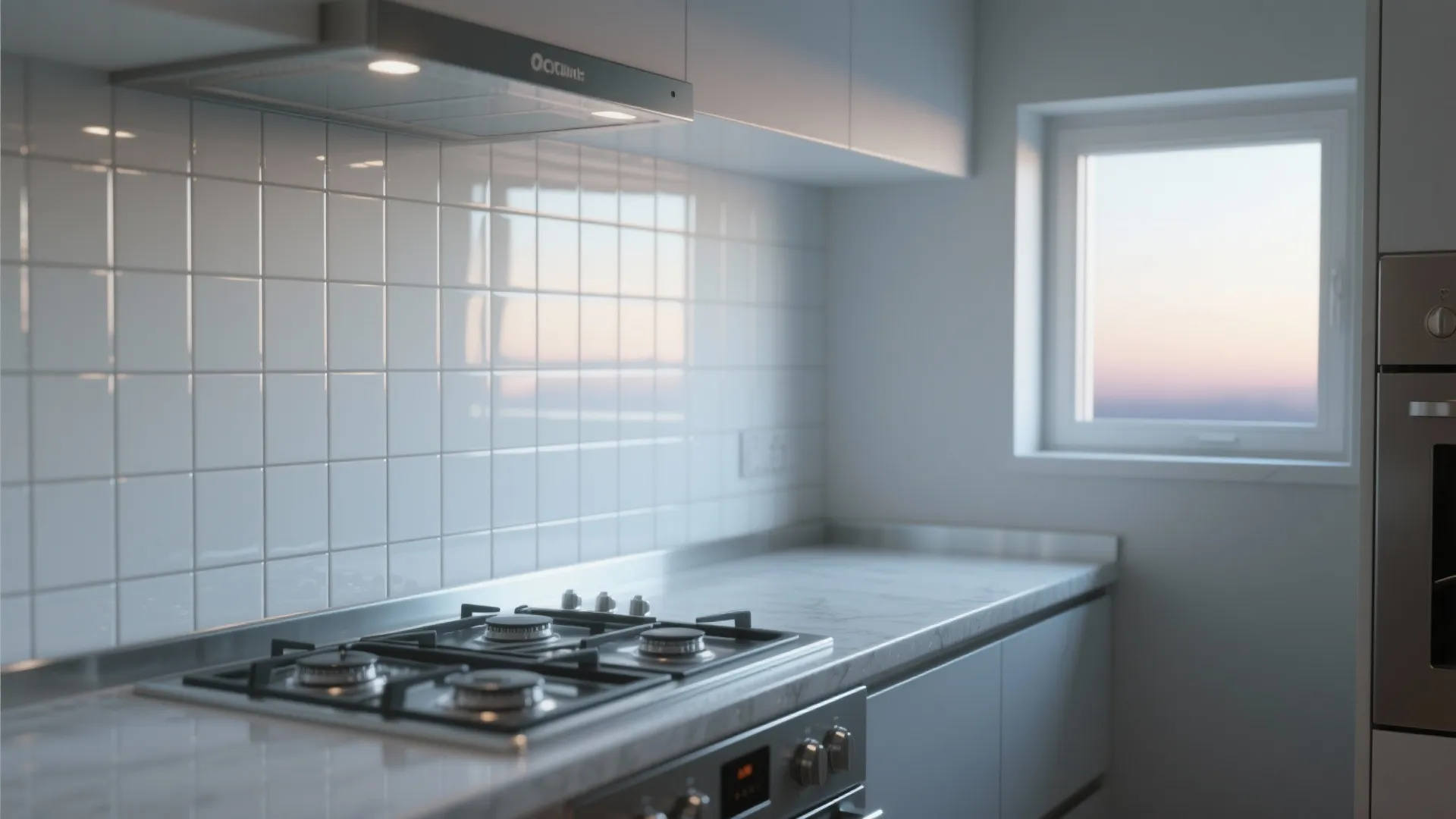 4. Glossy glass tiles for reflectivity