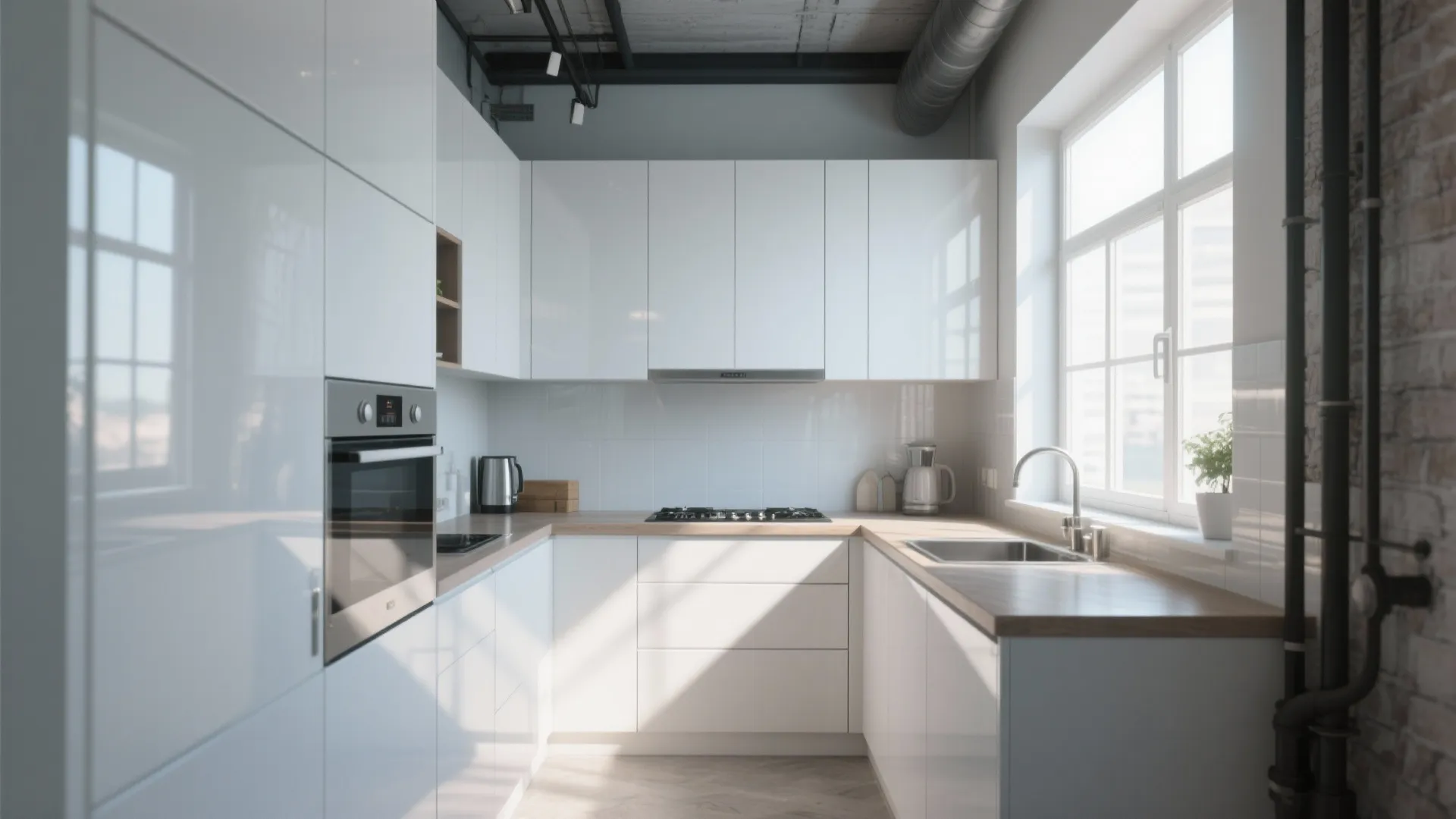 9. Glossy Finish for Reflective Space