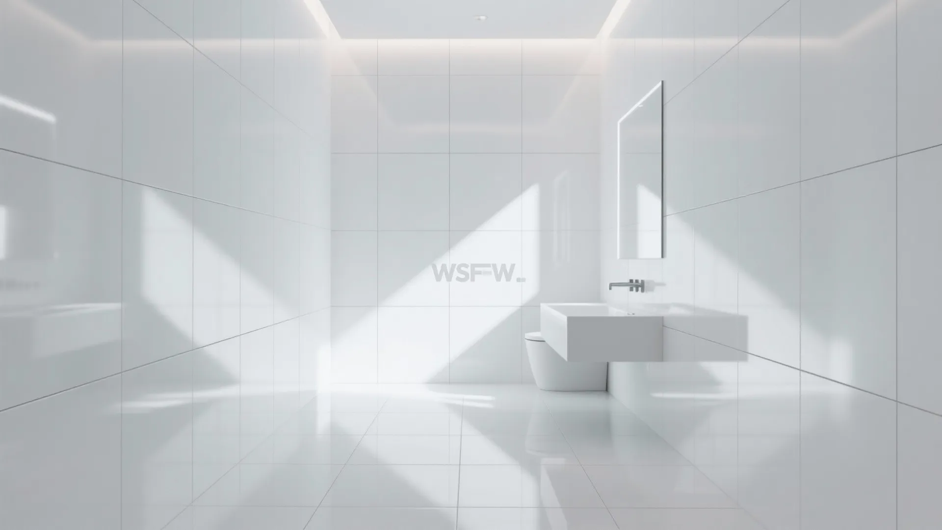 9. Glossy Large-Format Tiles