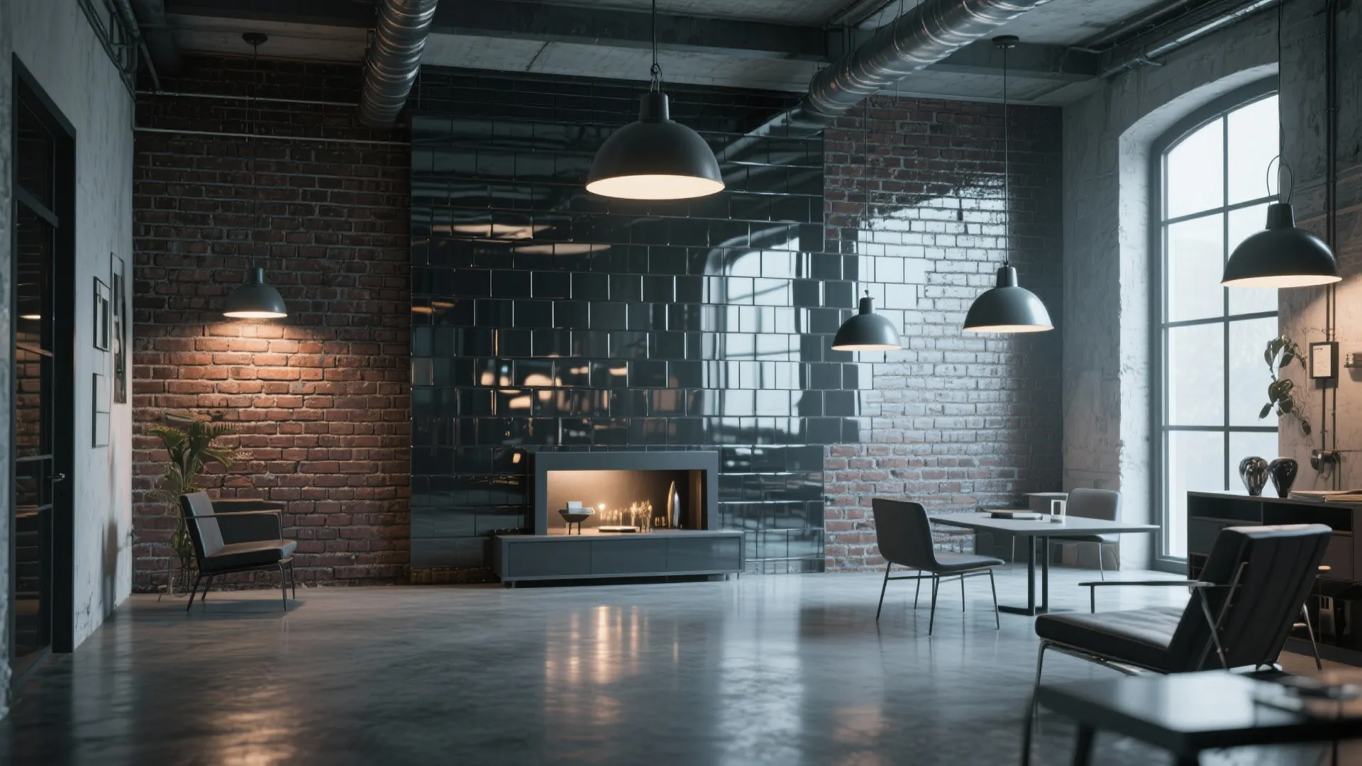 5. High-gloss or lacquer for modern loft vibes