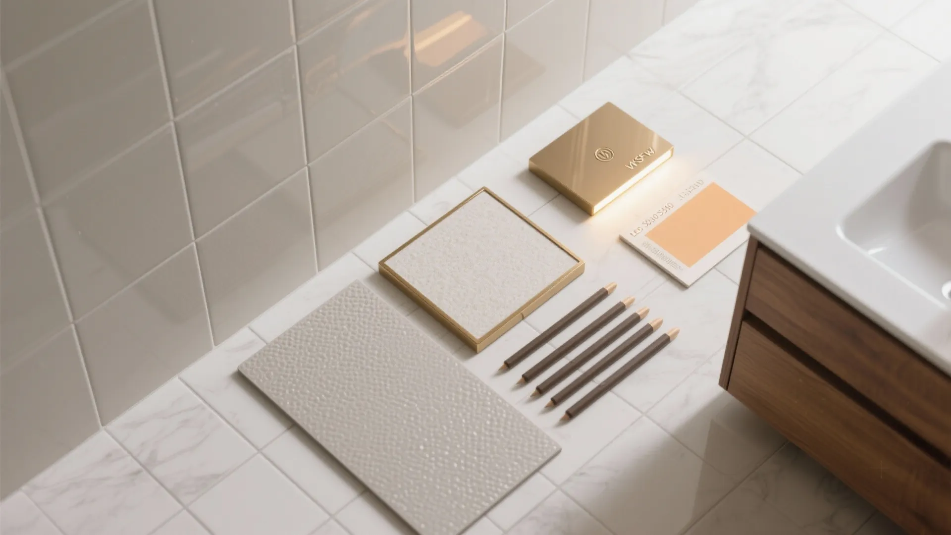 Glossy Wall, Matte Floor Pairing