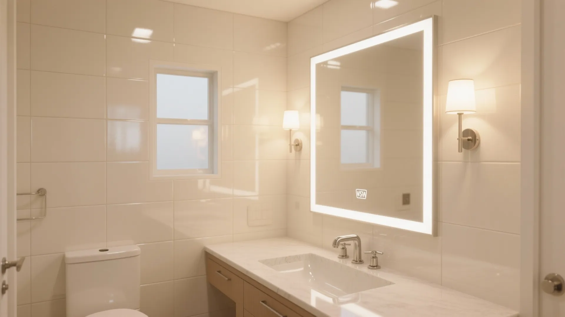 Glossy Ceramic + Light Neutrals to Bounce Illumination