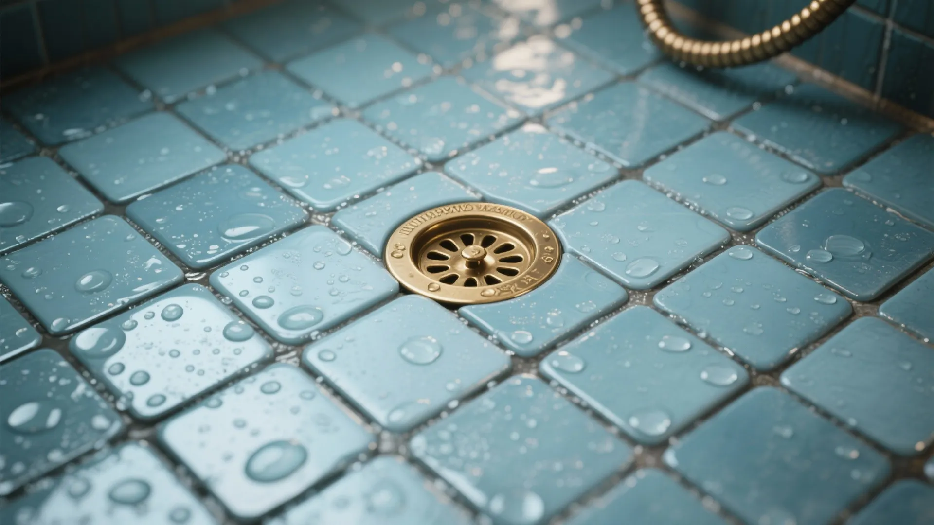 5. Glossy penny tiles for texture and shine