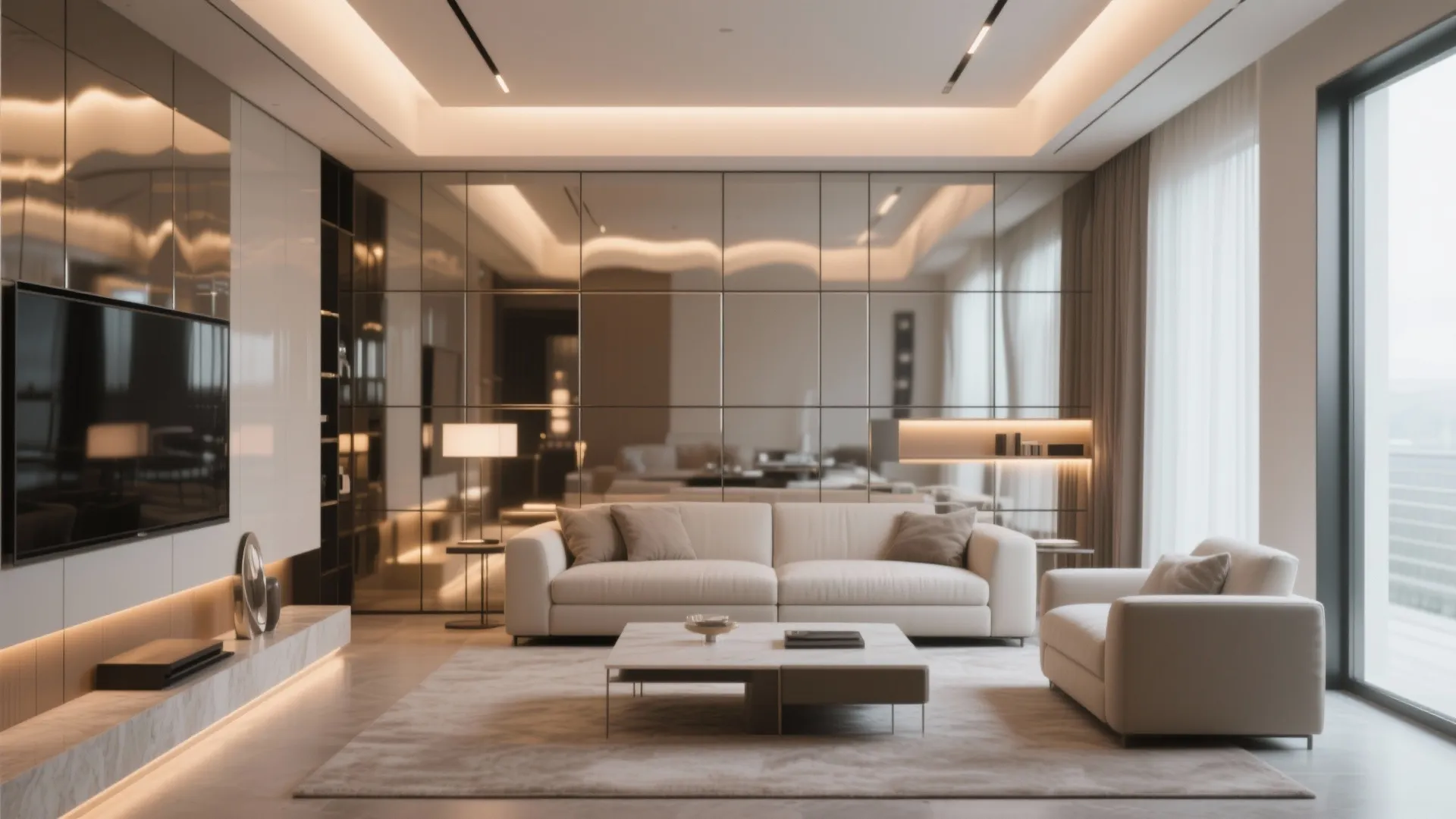 1. Glossy PVC Wall Panels for a Modern Edge