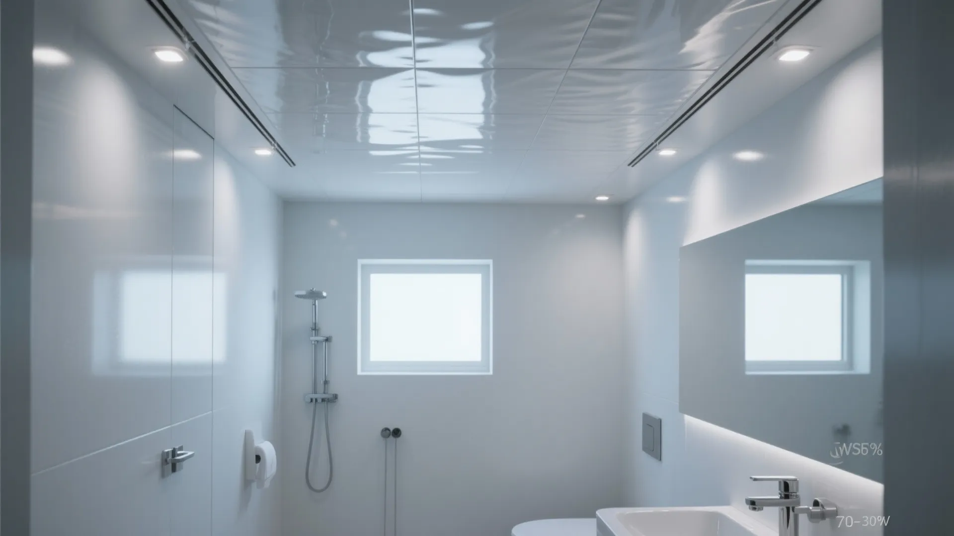 Glossy Stretch Ceiling to Bounce Light