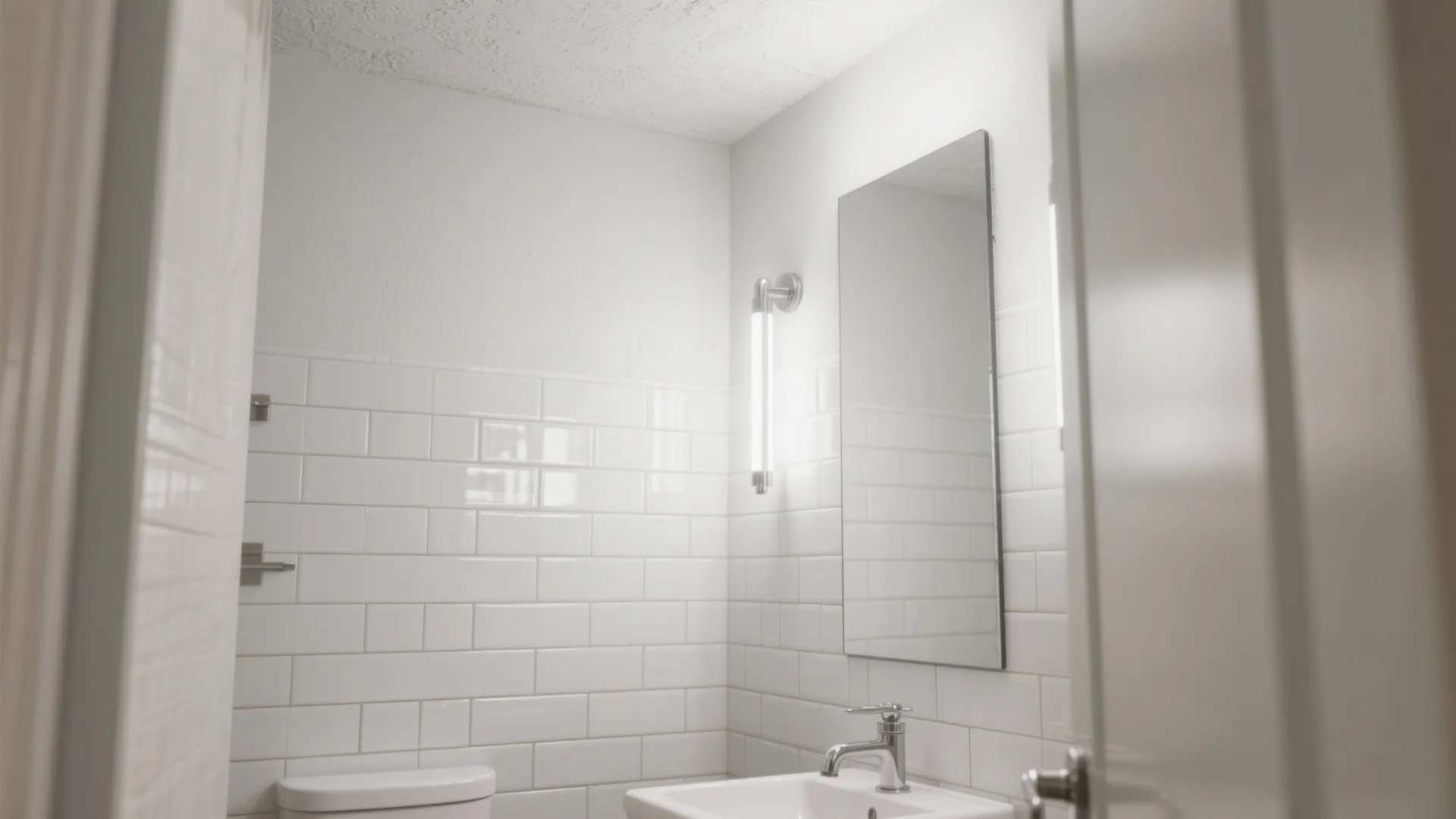 Glossy Subway Tiles to Expand Light