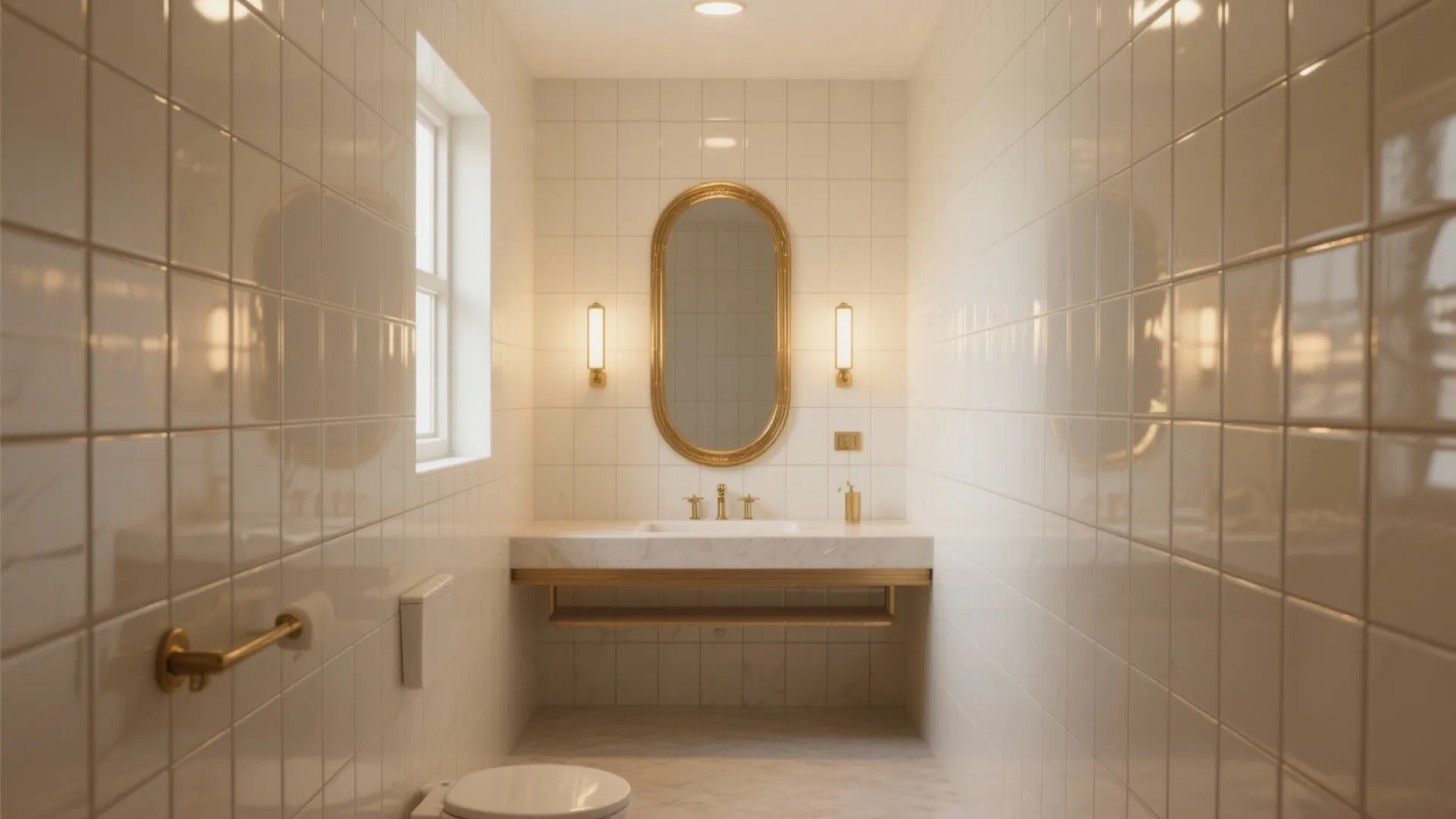 Glossy Vertical Subway Stacks: Bounce Light, Lift the Ceiling