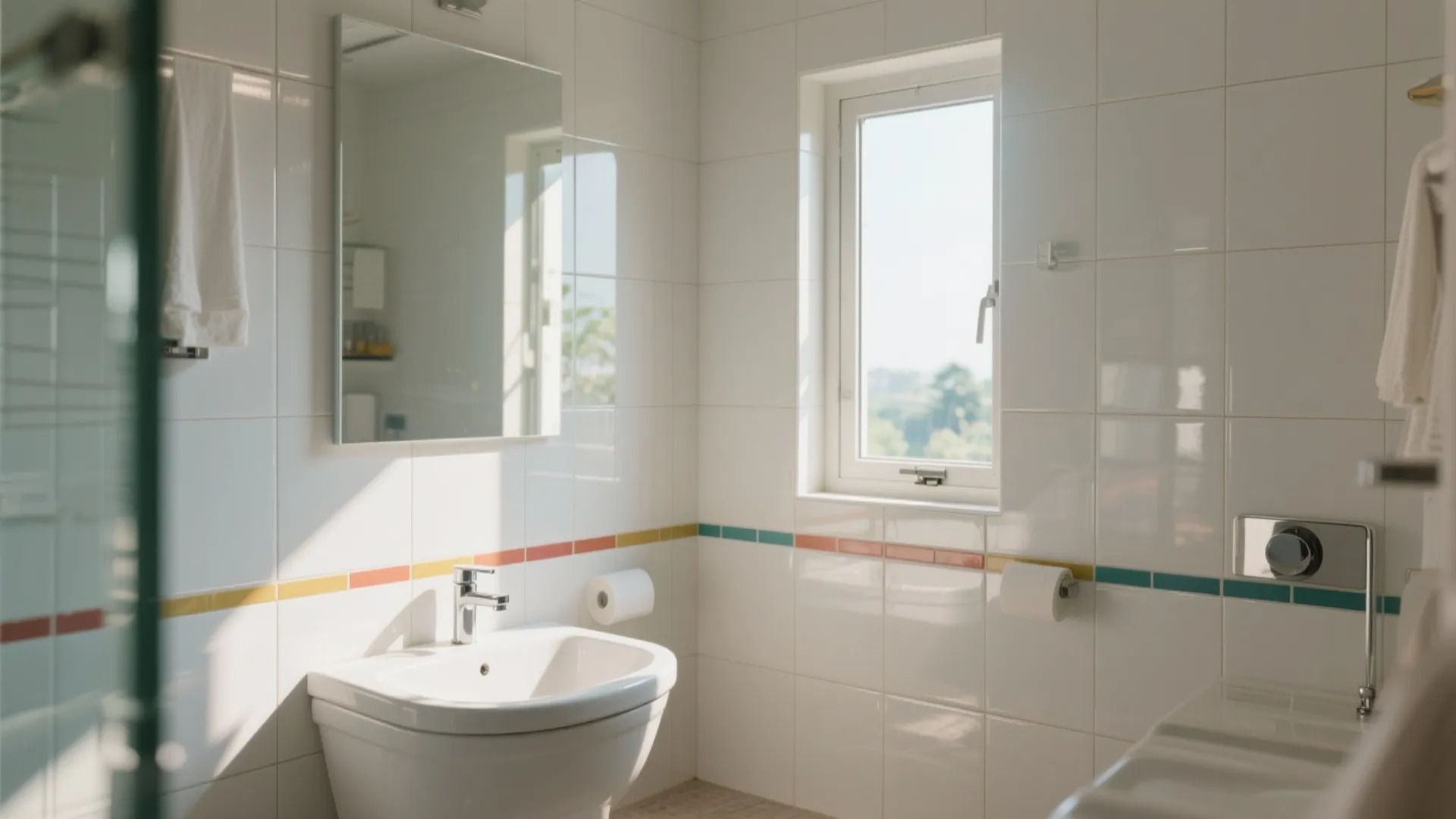 3. Glossy Subway Tiles