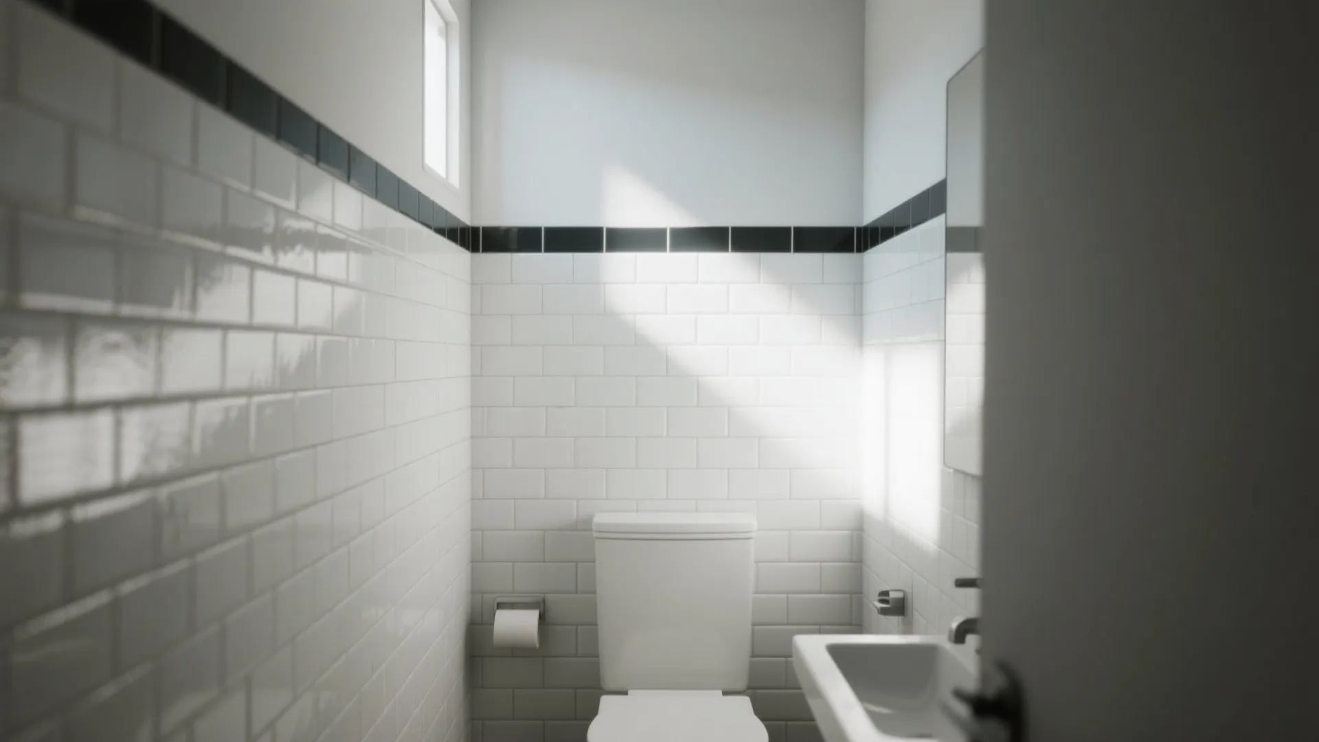 1. Glossy Subway Tiles