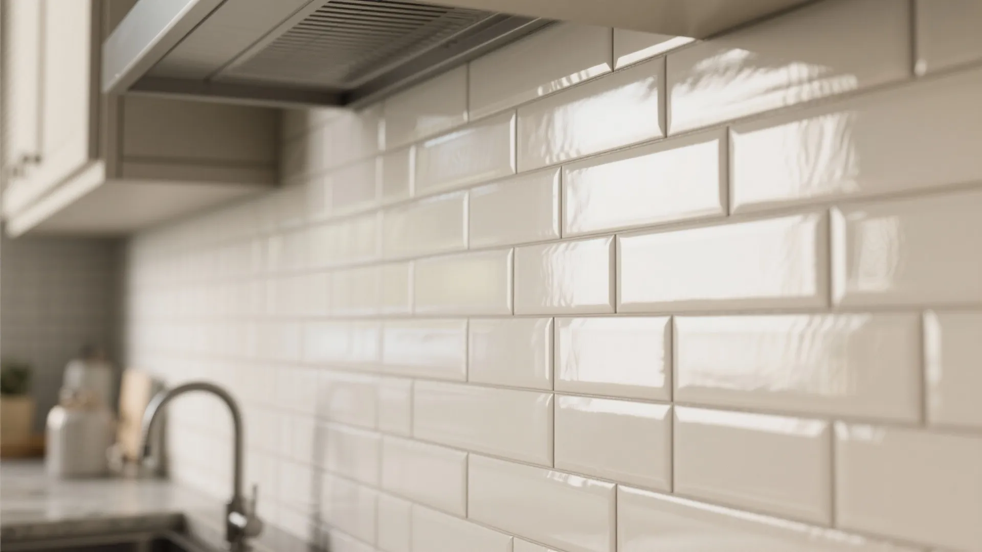 1. Glossy Subway Tile in a Running Bond