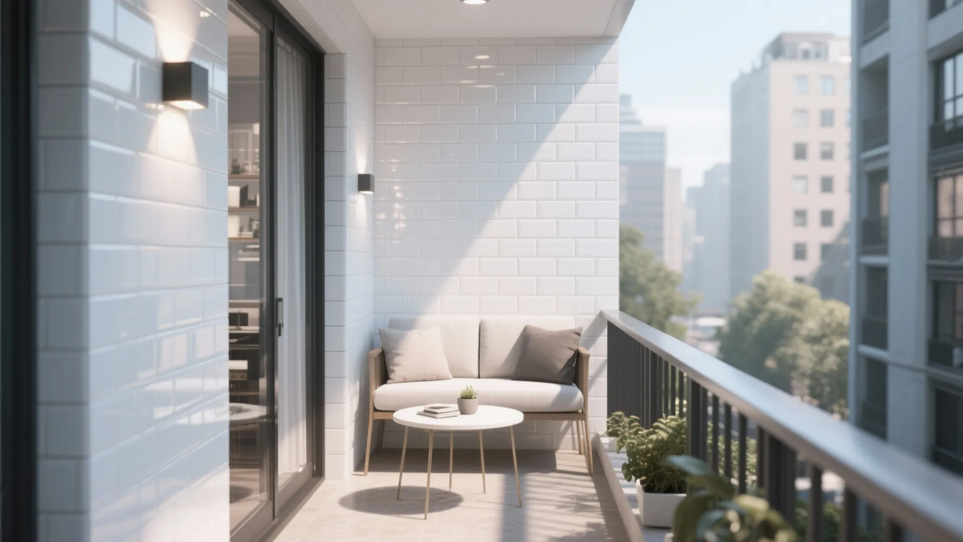 2. Glossy Subway Tiles for a Modern Touch