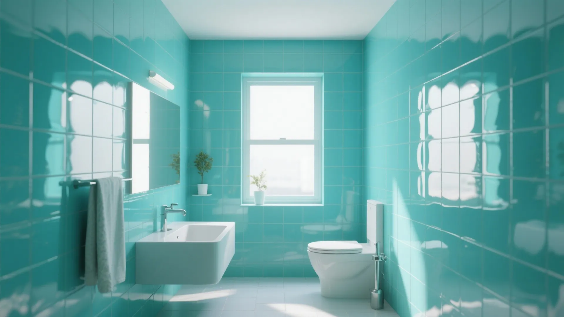 6. Glossy Turquoise for Light Play