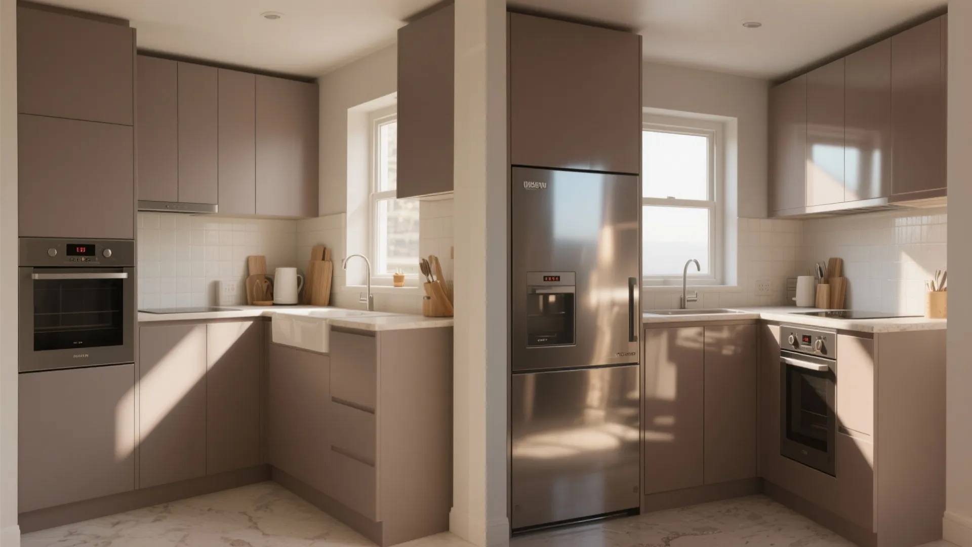 5. Glossy or Semi-Gloss Taupe for Light Bounce