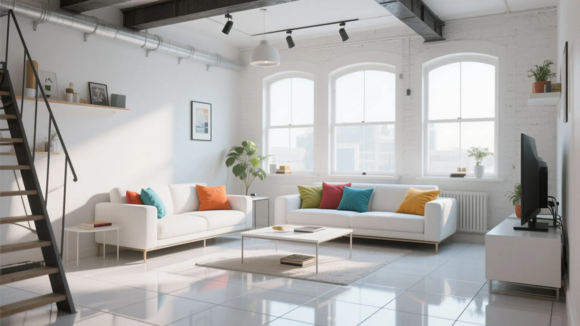 Glossy White Minimalism