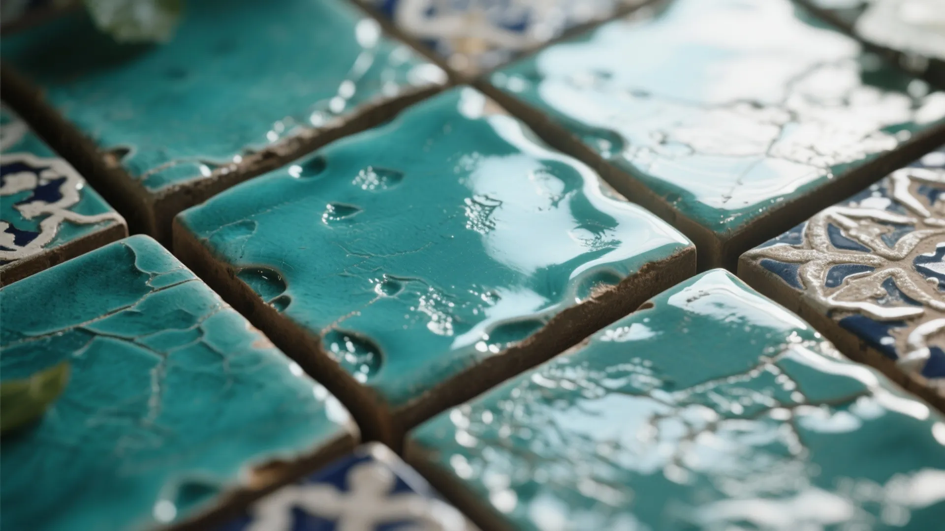 3. Glossy Zellige for Depth