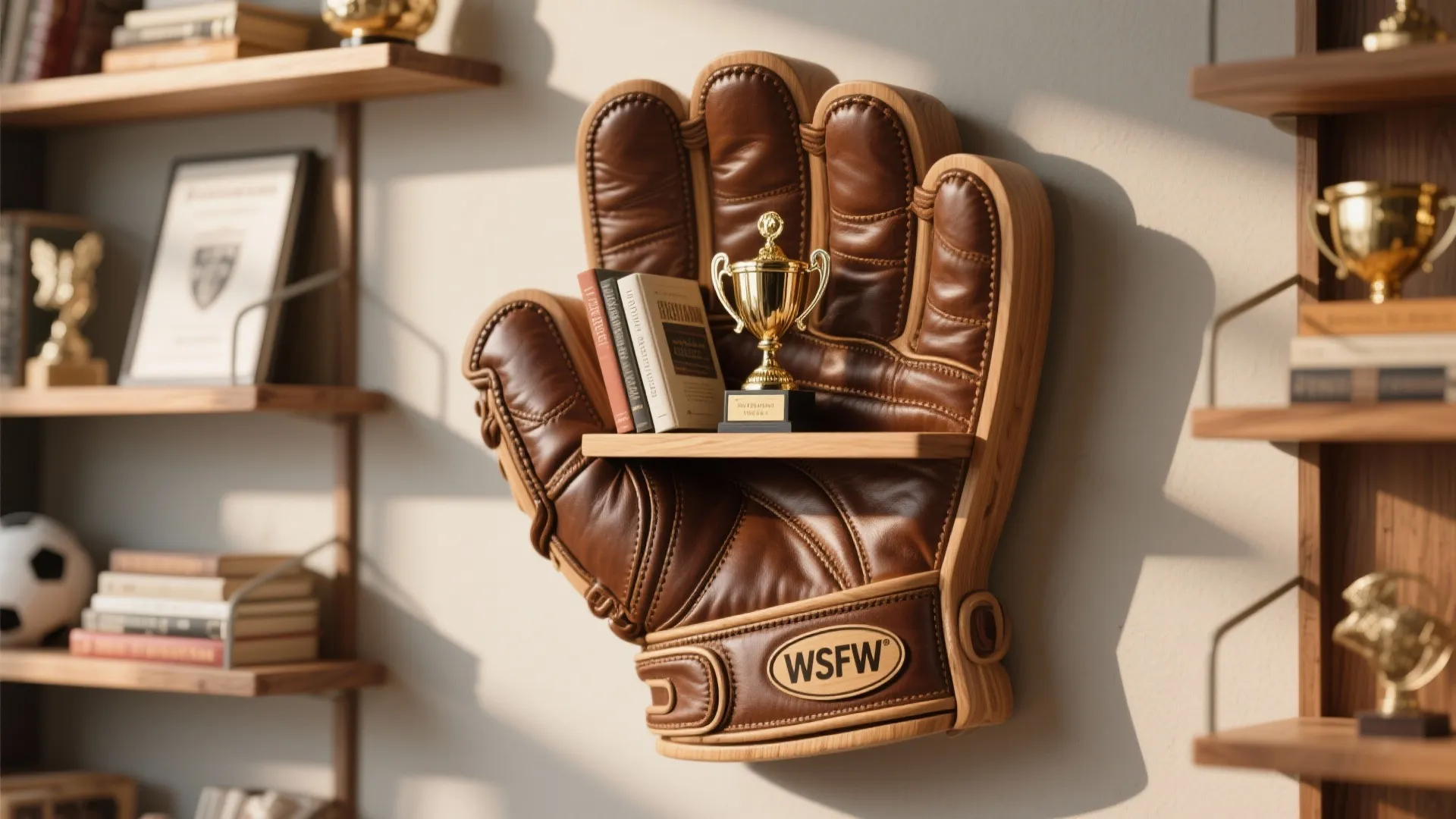 4. Glove-Shaped Shelves