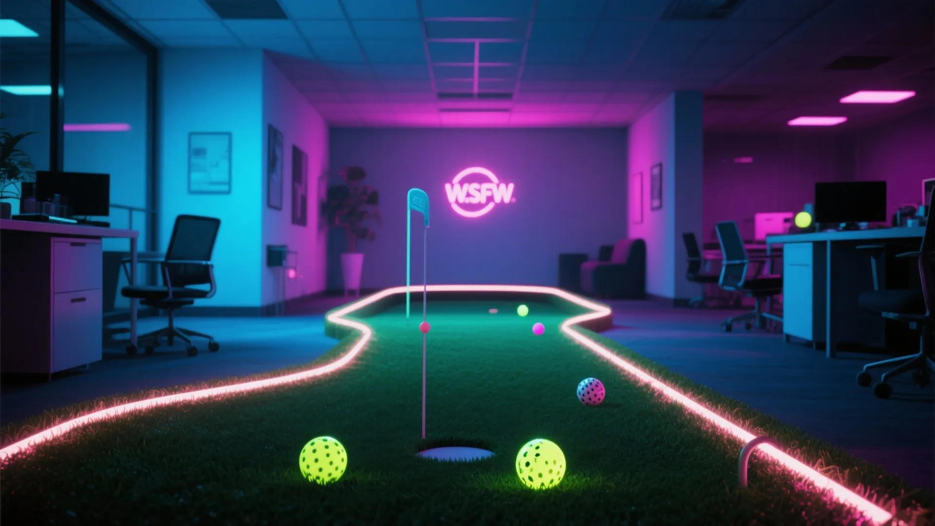 10. Glow-in-the-Dark Putt Nights
