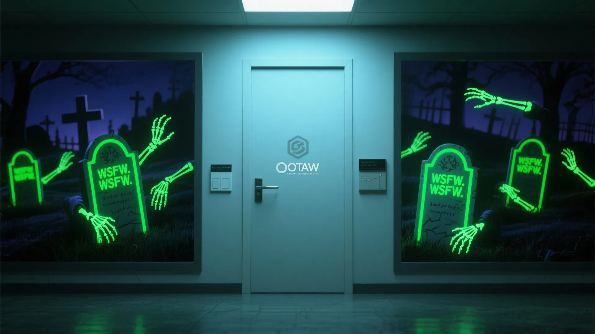 9. Glow-in-the-Dark Graveyard