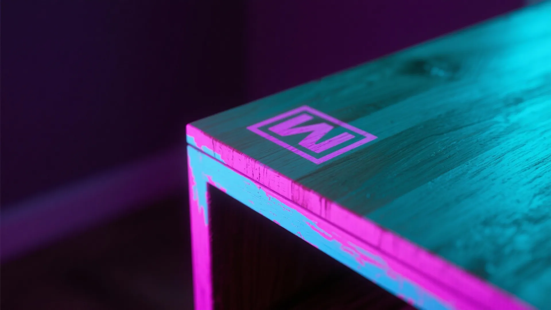 Fluorescent and Glow Paint Accents