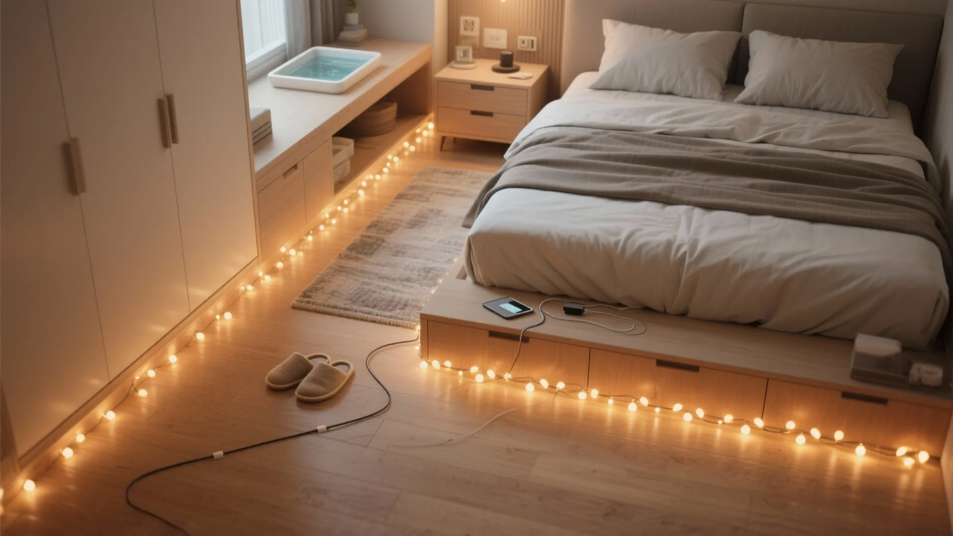 Glow Pathways and Clutter-Free Comfort