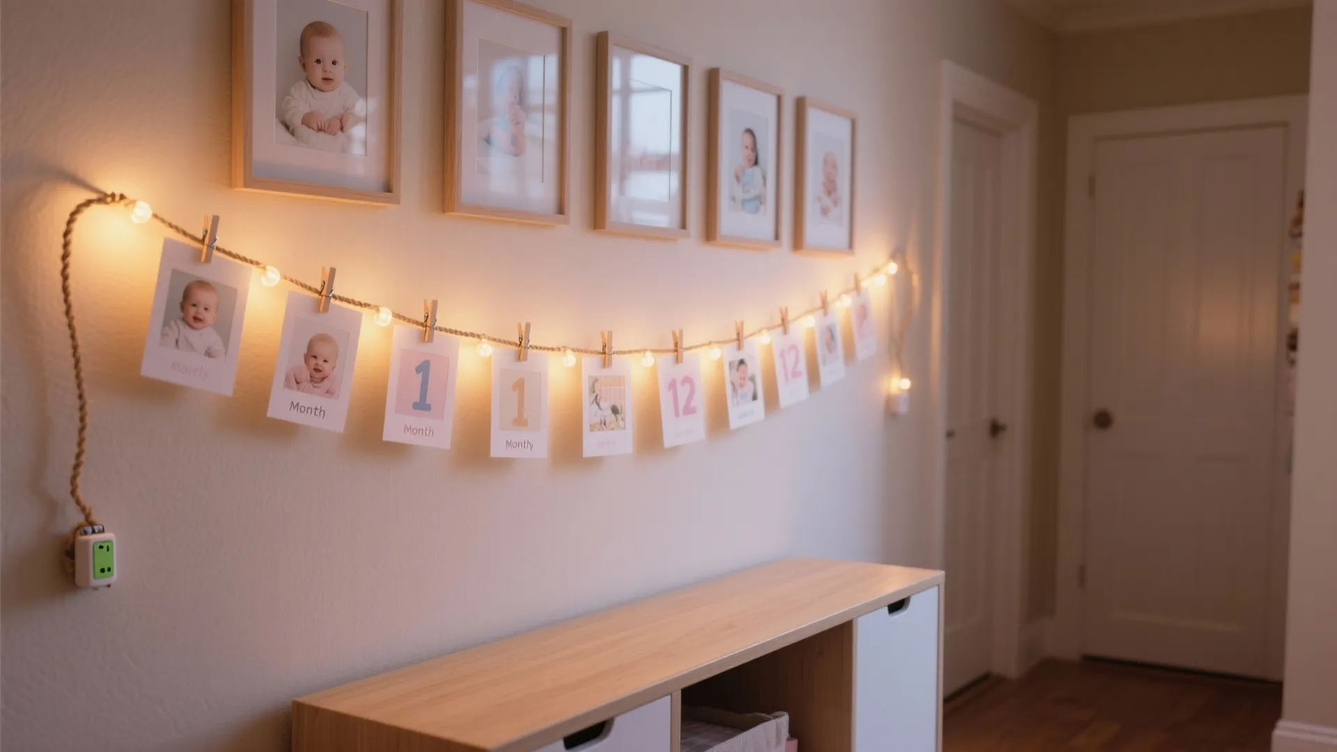 Glow + Photo Wall: Milestone Timeline