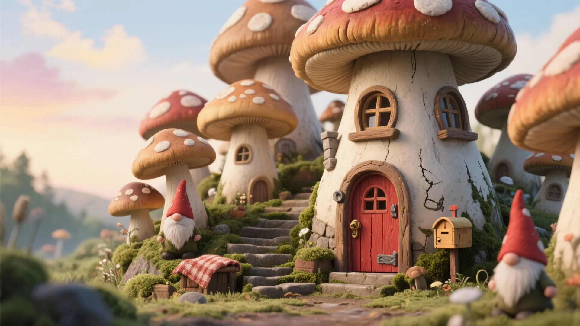 5 Painting Ideas: Gnome Mushroom House Drawing: Whimsical, small-scale painting tips I actually use in real projects