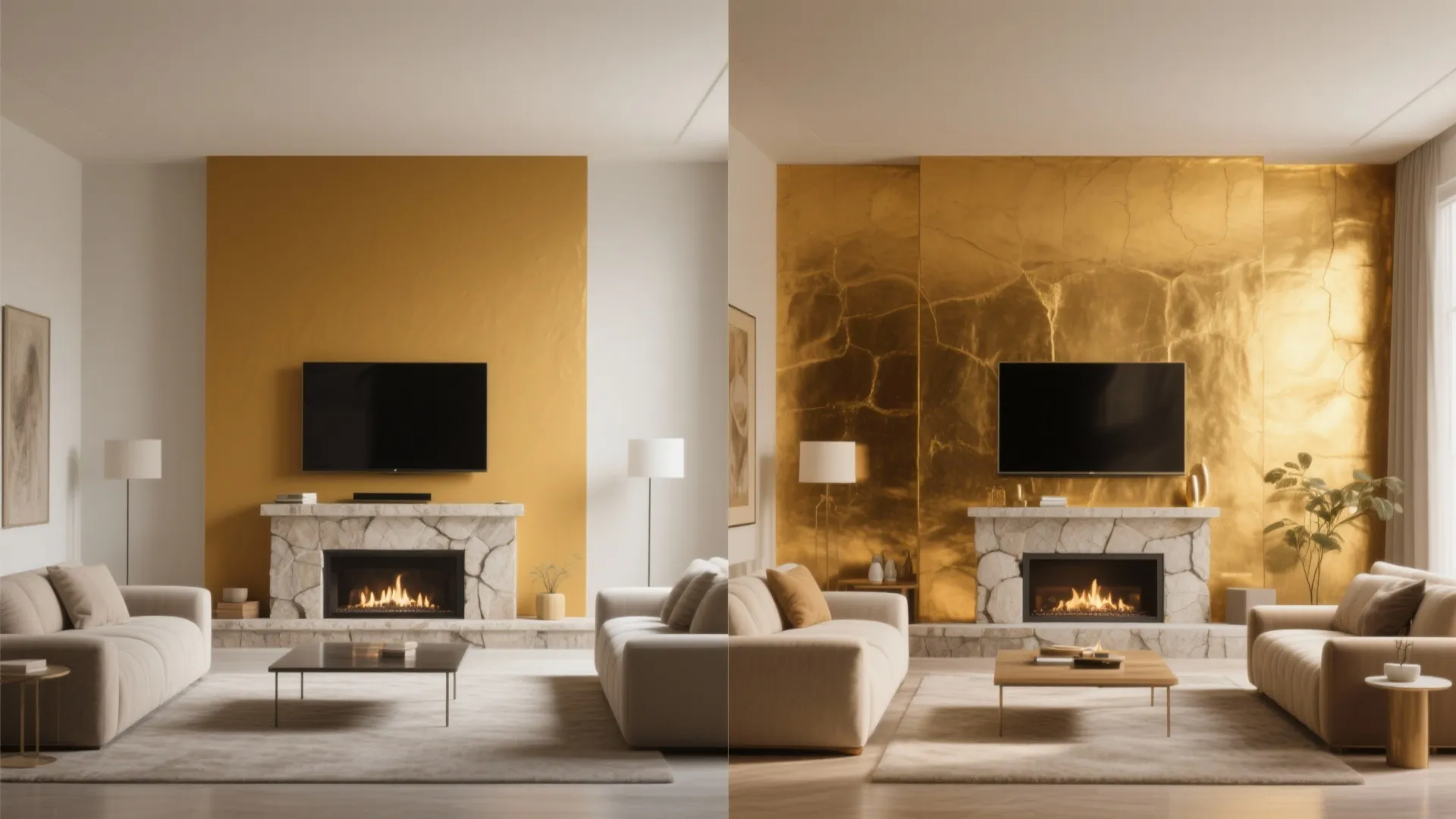 Tip 2: Golden Accent Wall