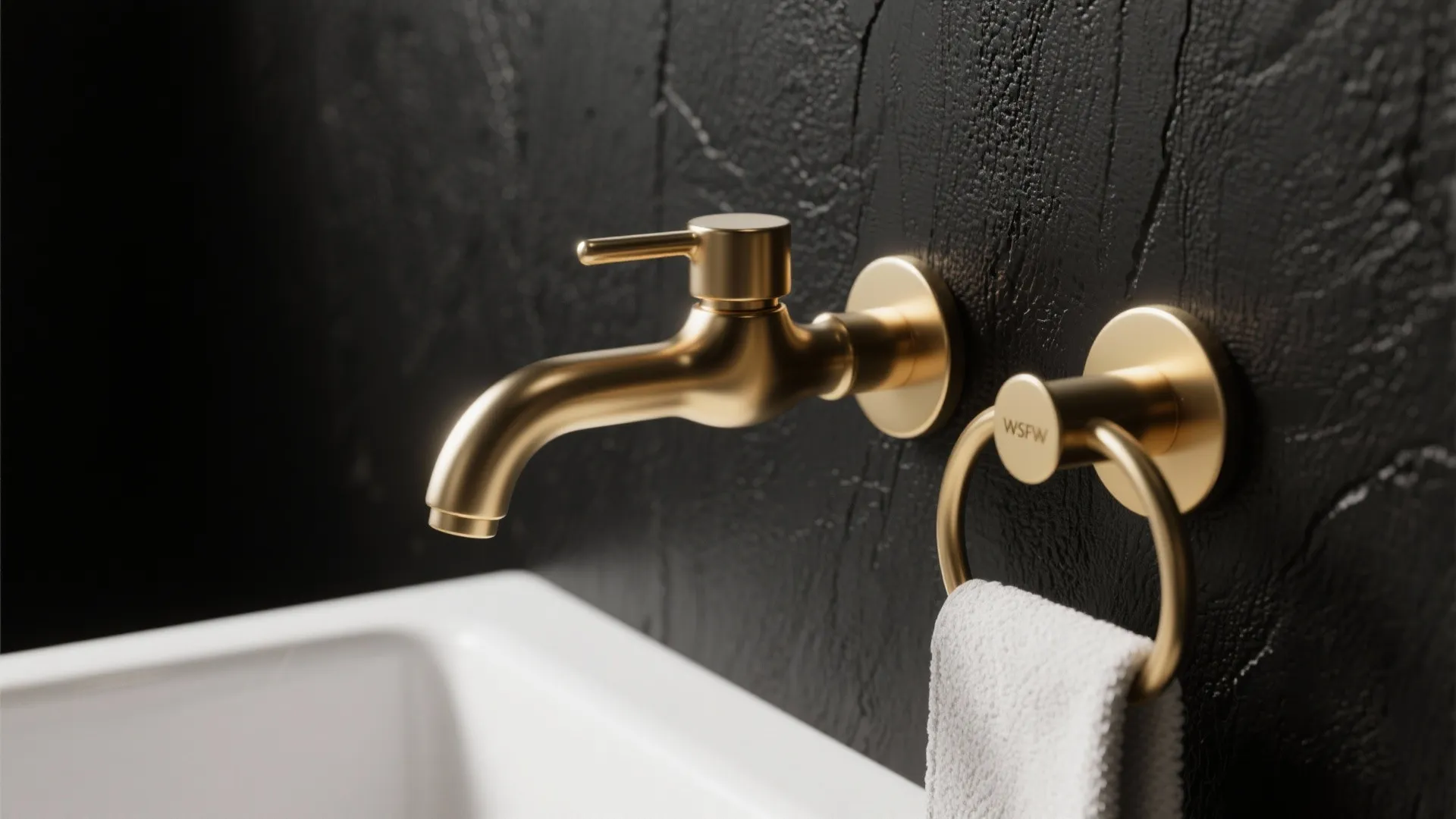 1. Matte Black with Gold Accents