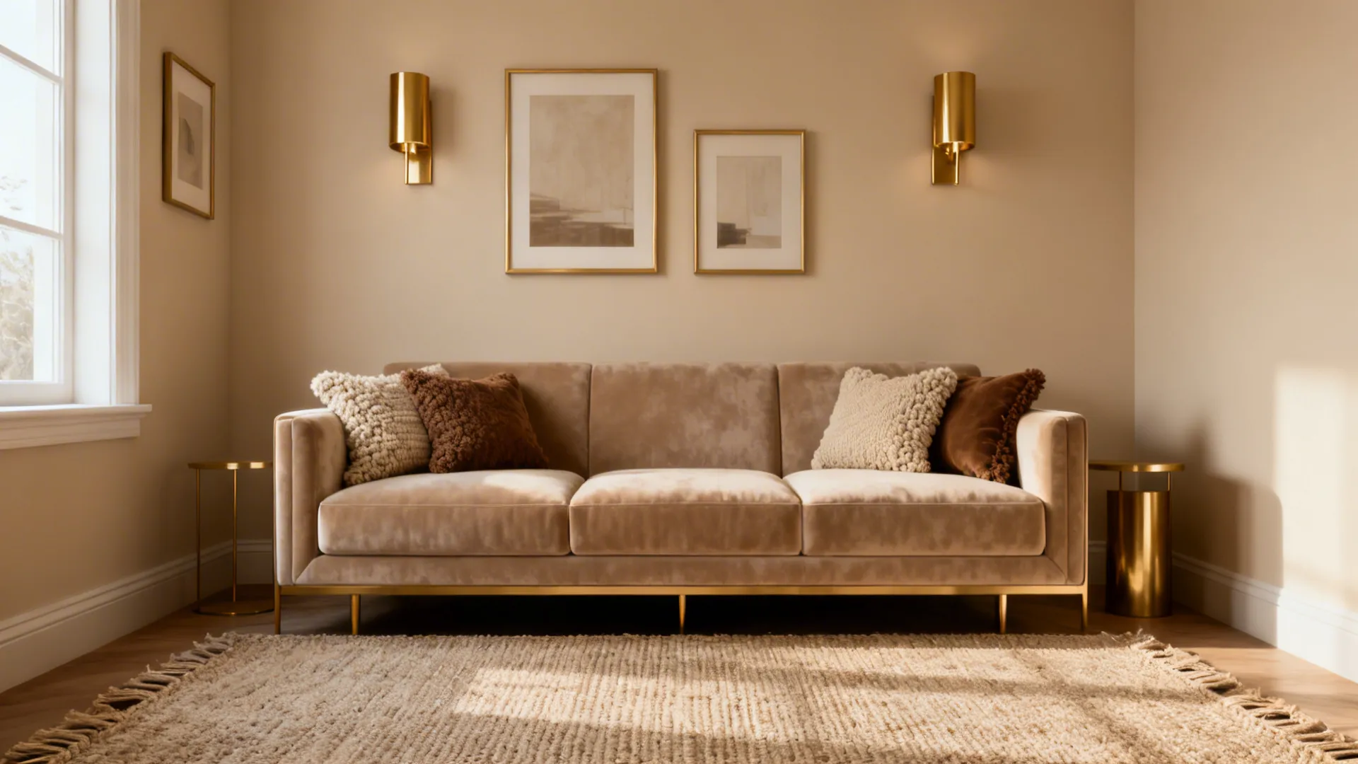 5 Gold and Beige Living Room Ideas
