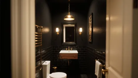 5 Gold & Black Bathroom Light Fixture Ideas